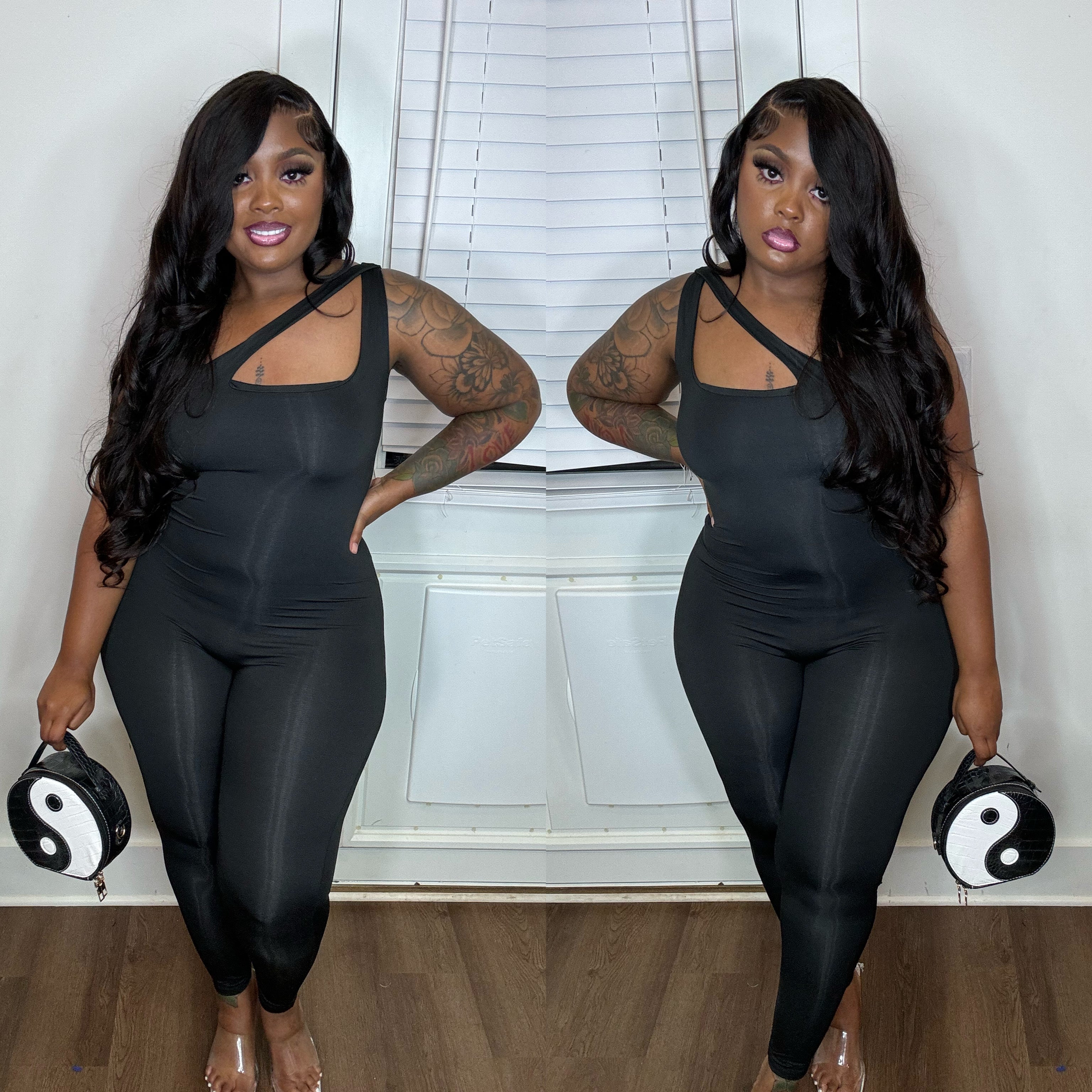 One Shoulder Catsuit Jumper