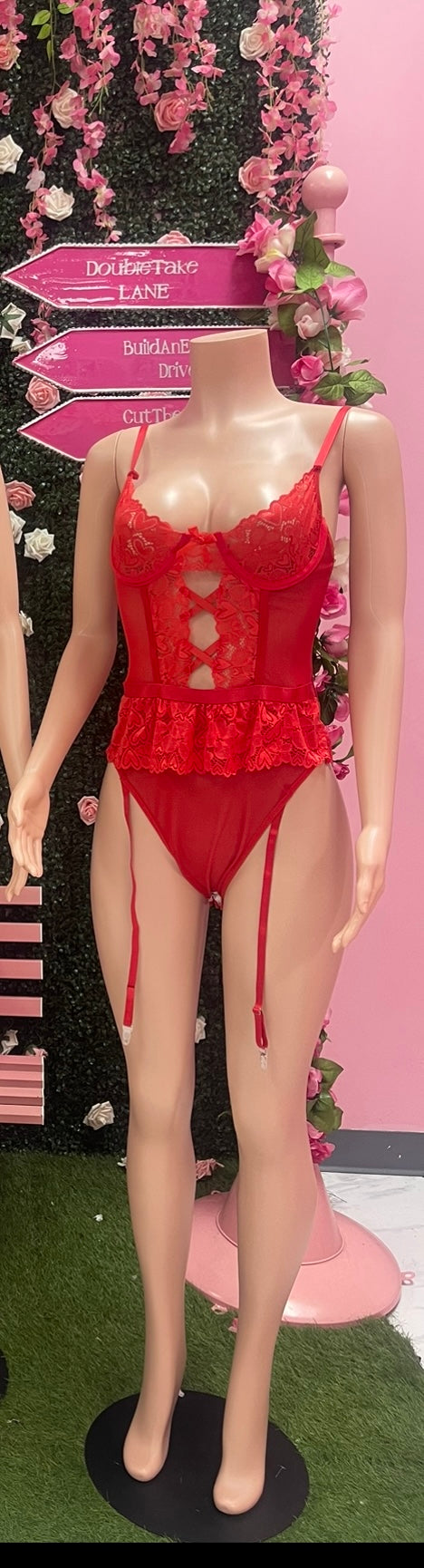 Lock Them Down Lingerie Leotard