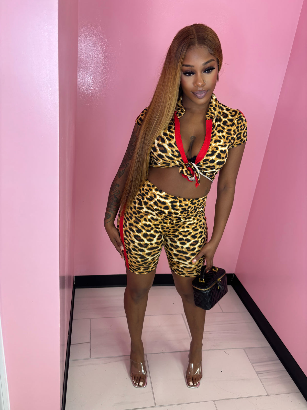 The Cheetah Raw And Pretty Short set