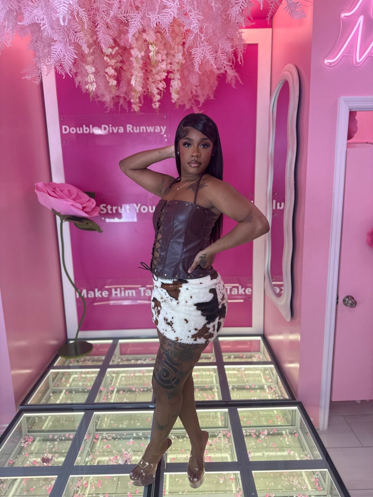 Cowboy Carter Fringe Leather Corset