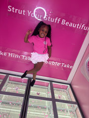 Pretty Pink Double G Ruffle Short Set(Gucci)