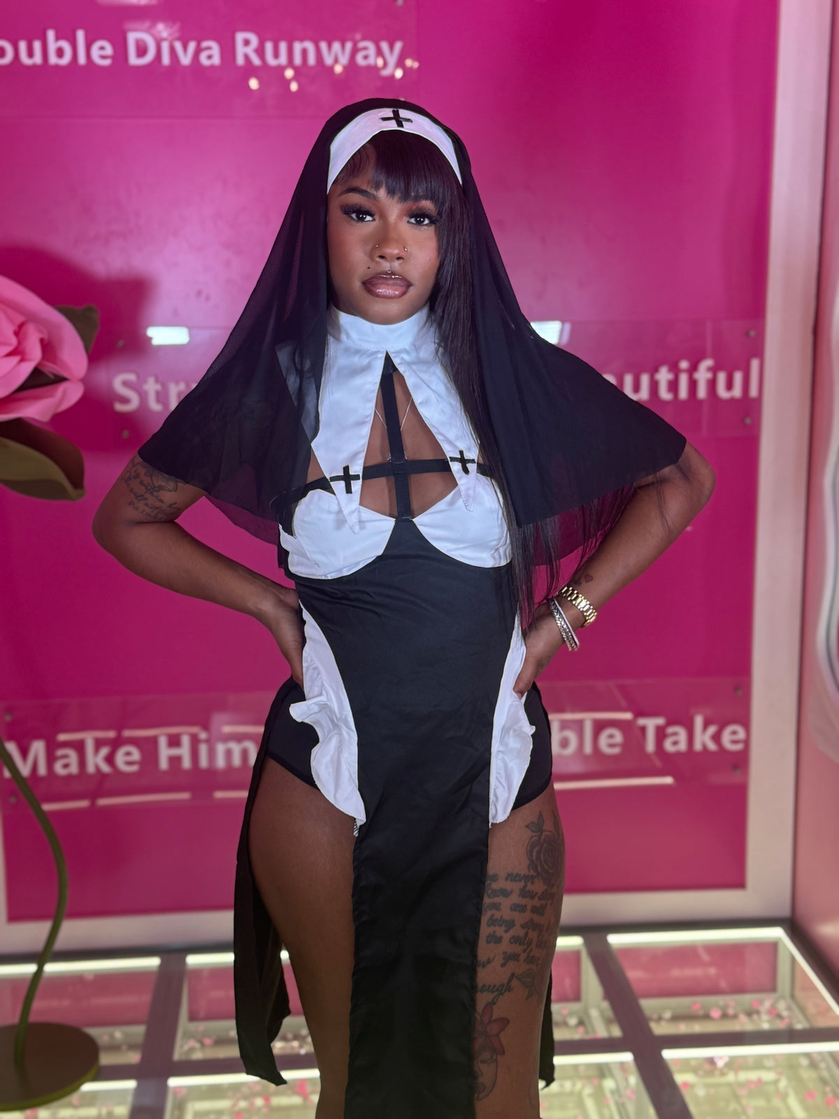 The Naughty Lace nun costume