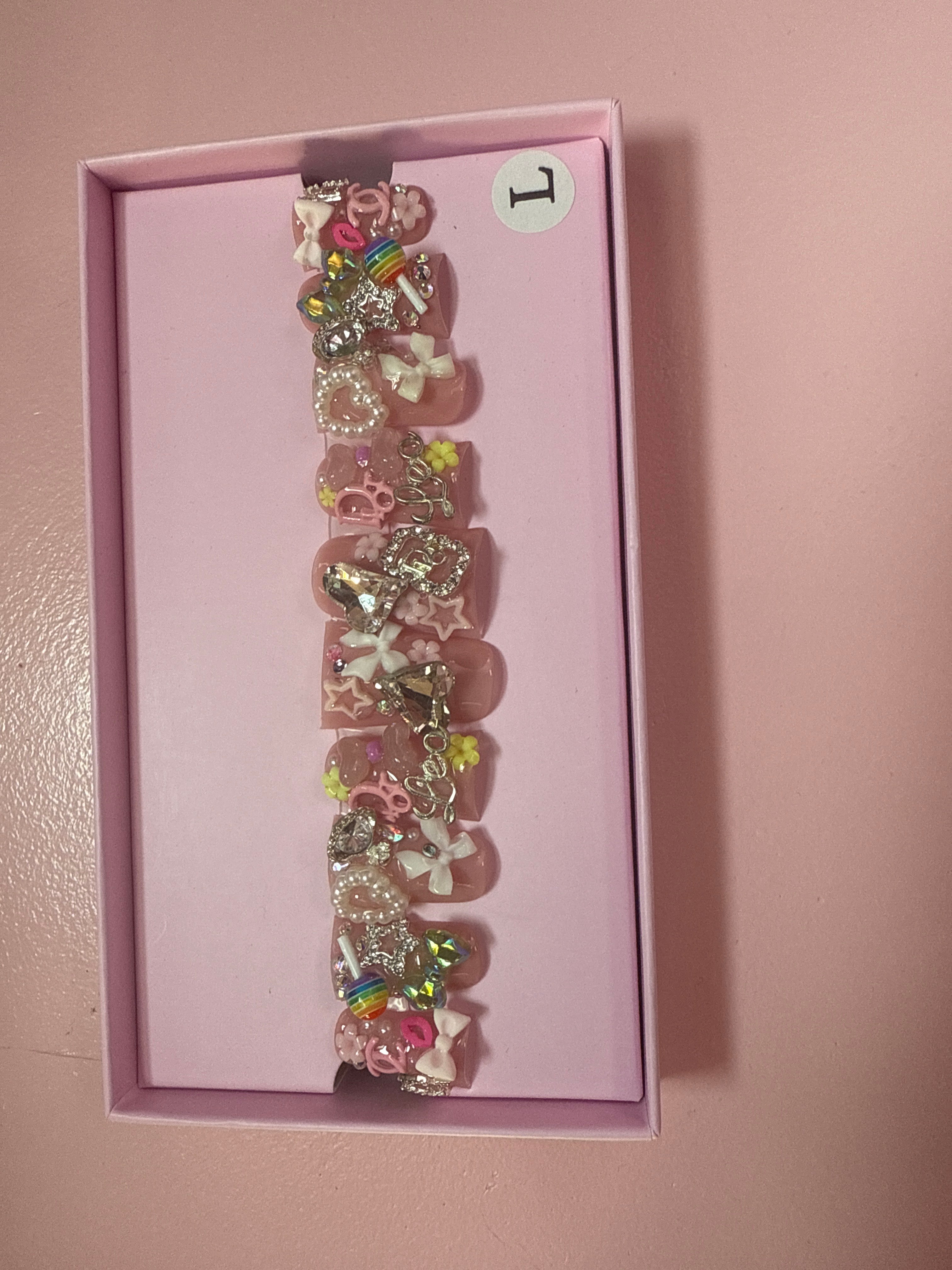 Custom Charmer Press On Nails