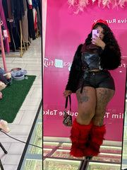 SoGlam Leather & Fur Jacket