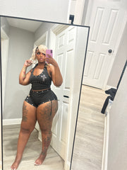 Studded Cross Short Set