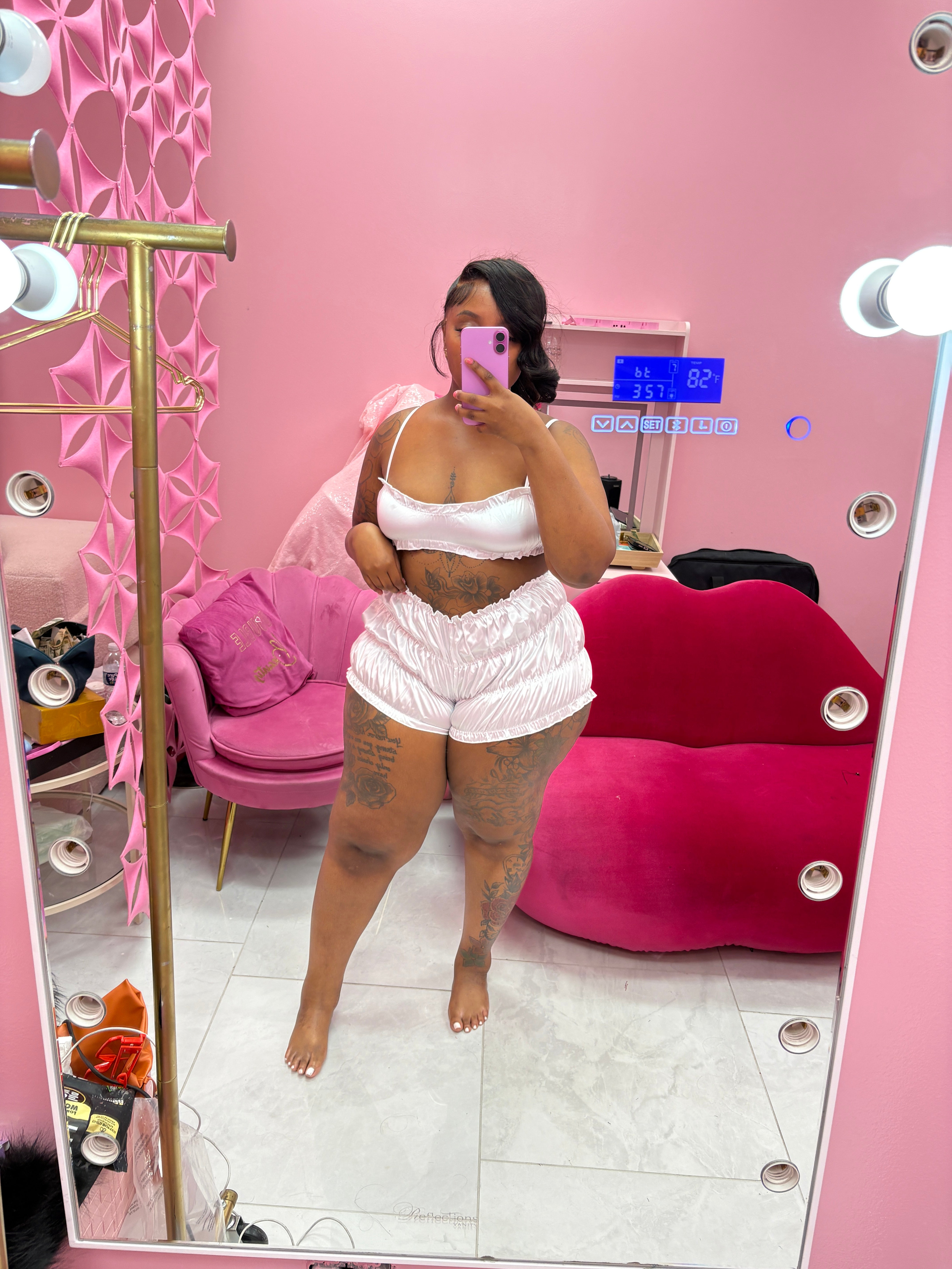 The Tara Silk Short Set