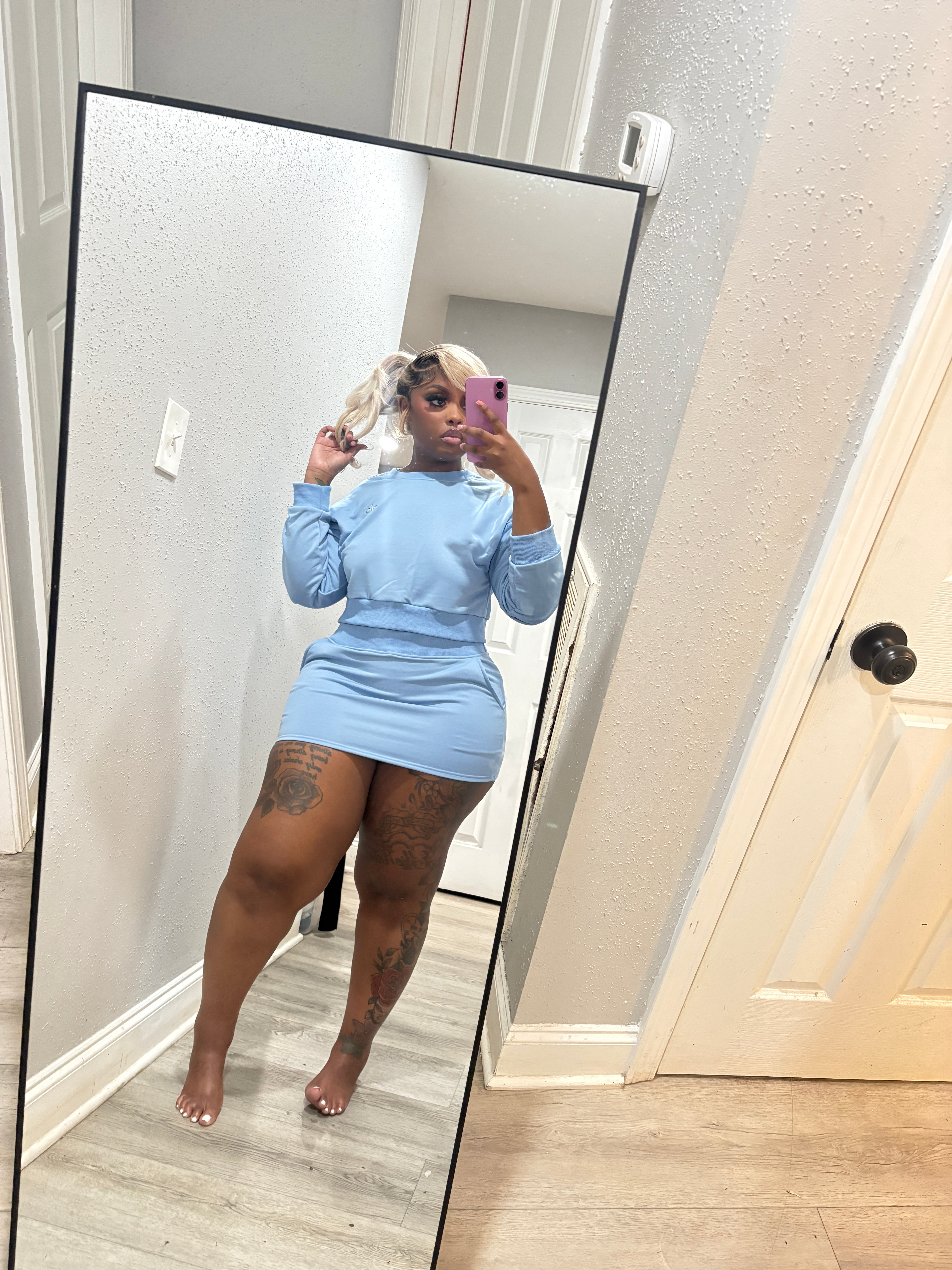 The Viral AL0 Skirt Set