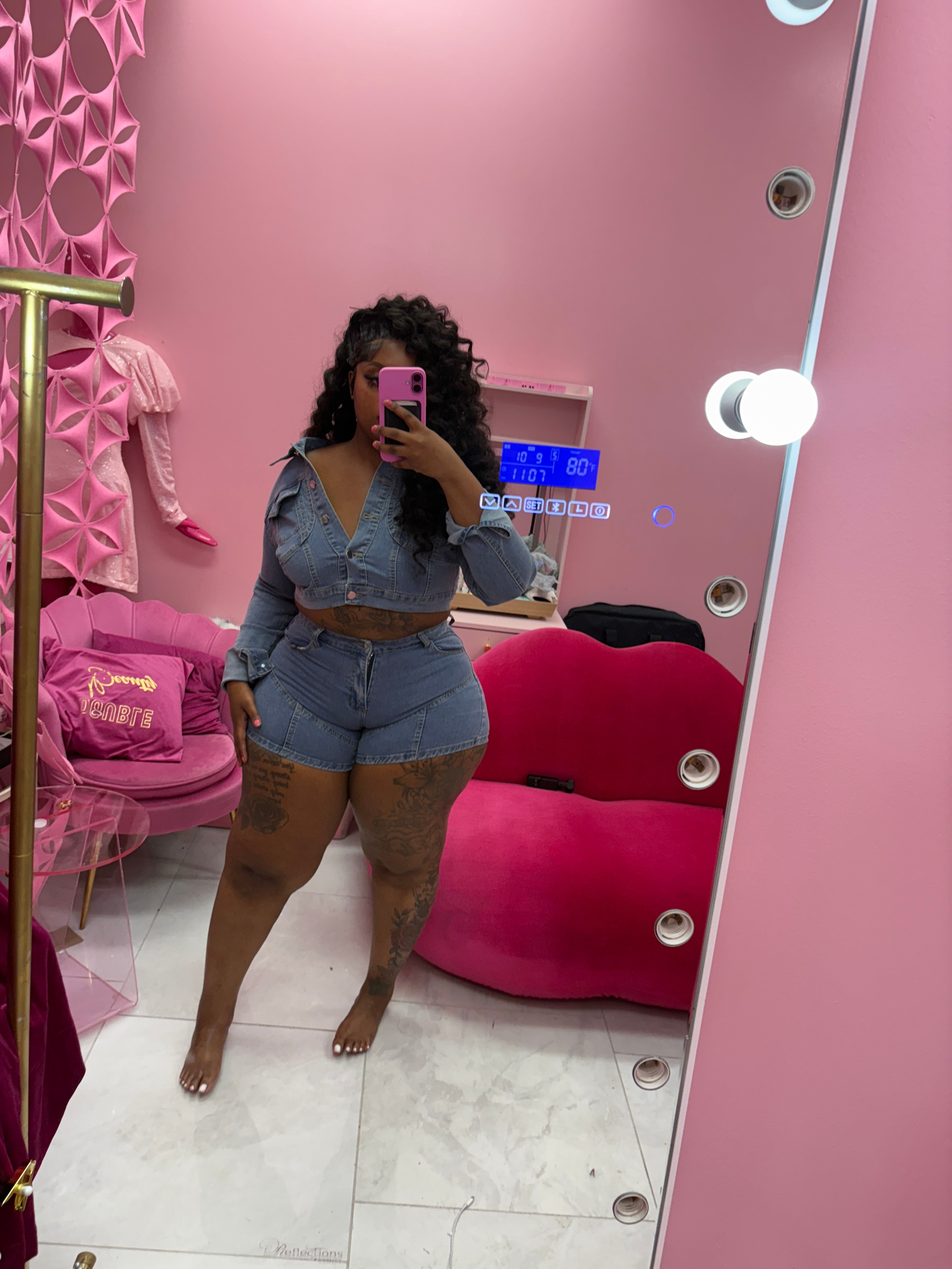 Carter Tour Approve Denim Jacket & Short Set