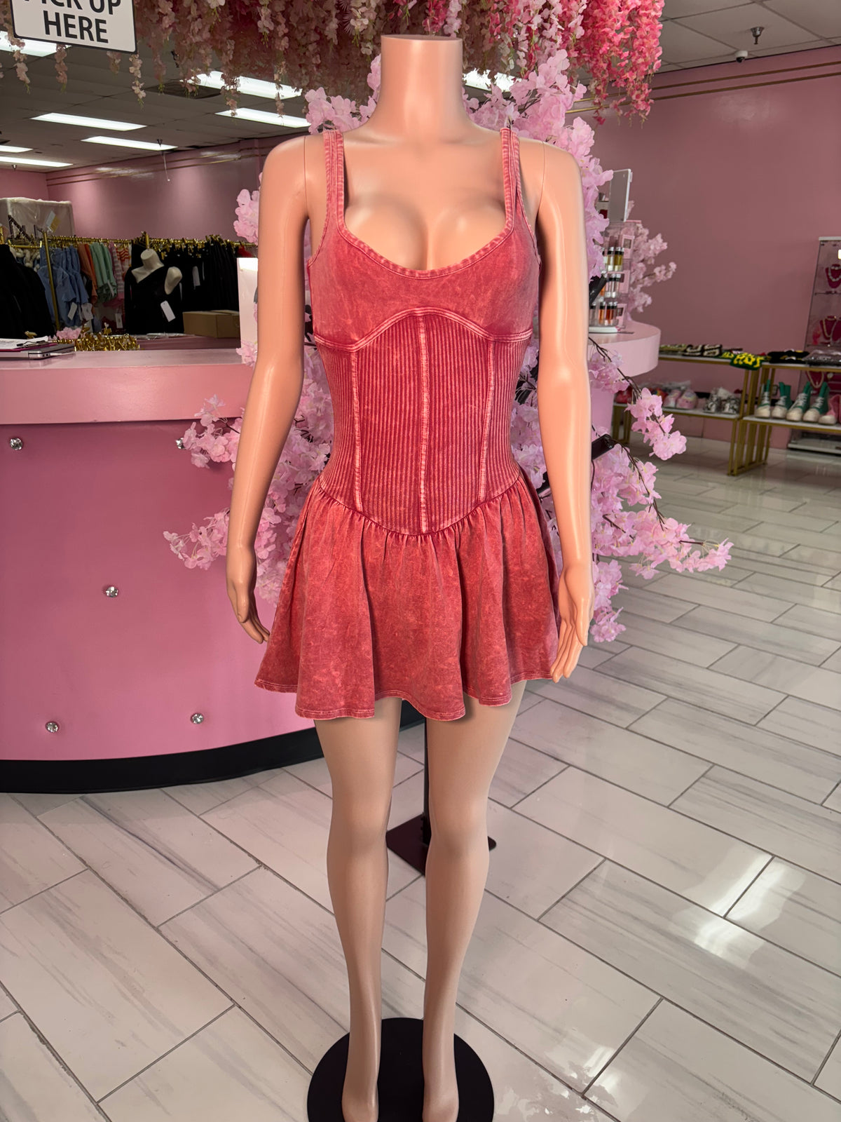 Rose' Vibes Ruffle Romper