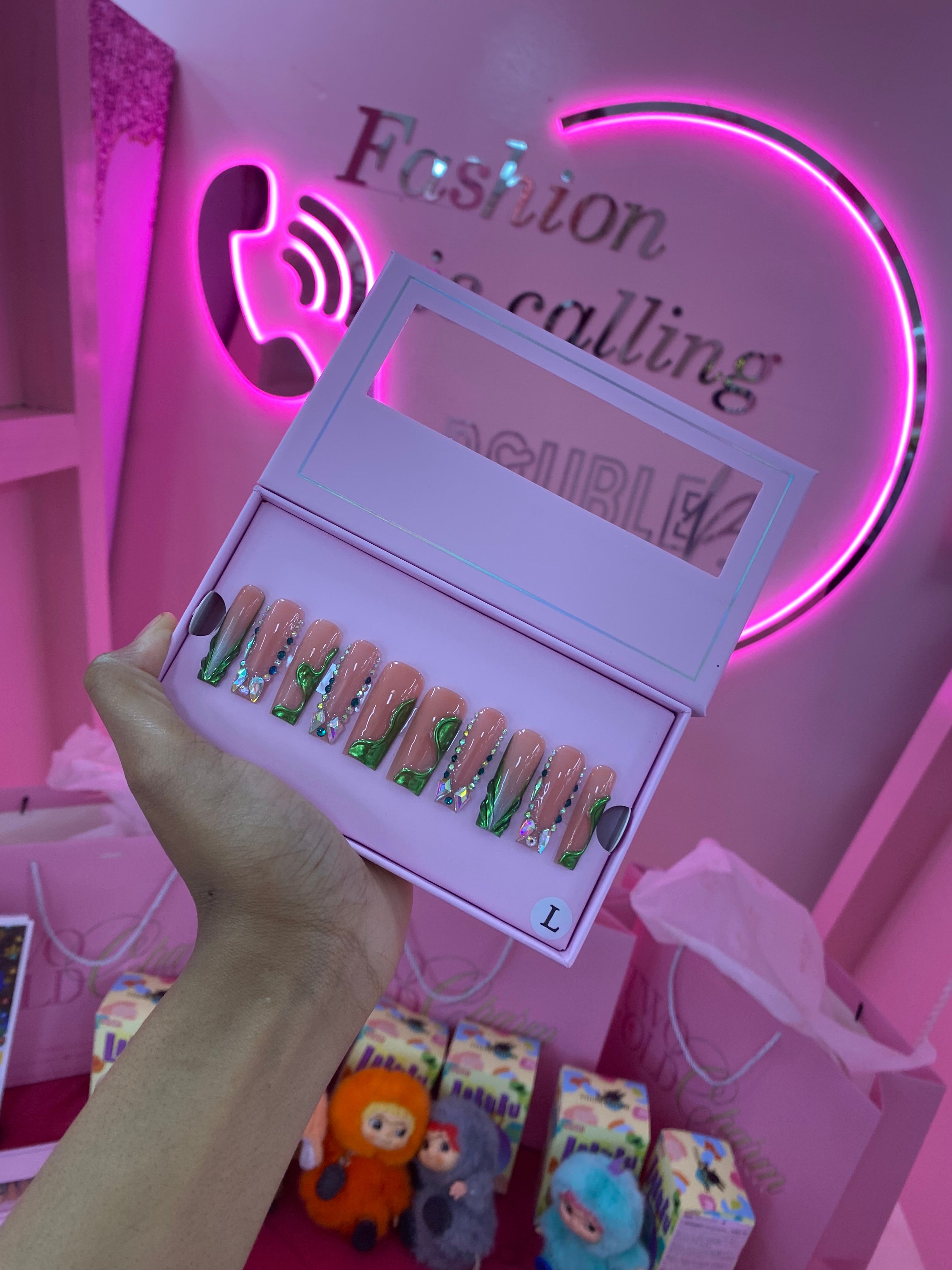 Custom Charmer Press On Nails