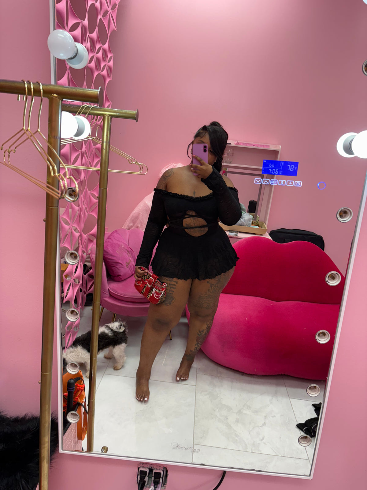 The Attention Grabber Dress(black)