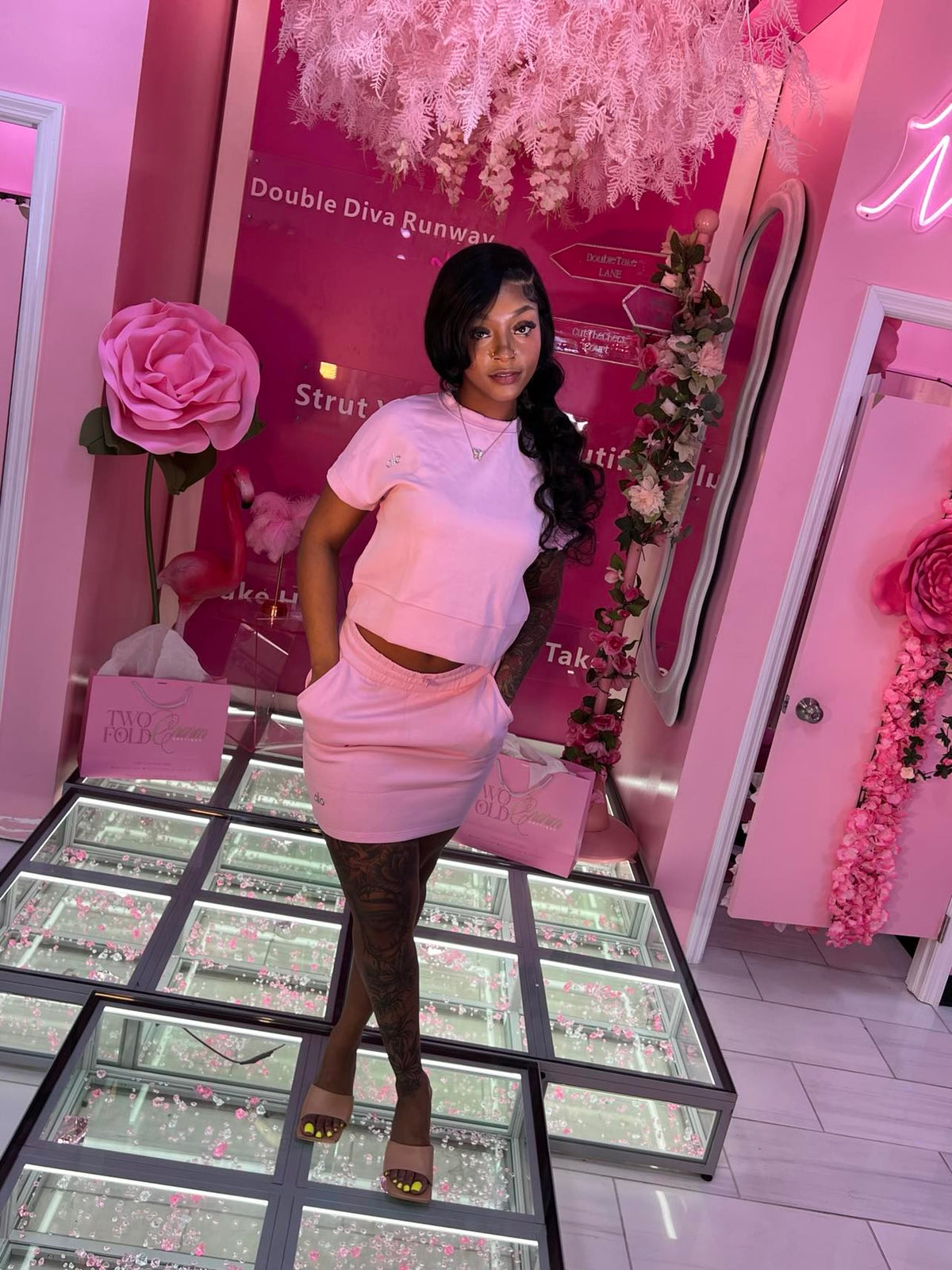 AlLo Drawstring Skirt Set
