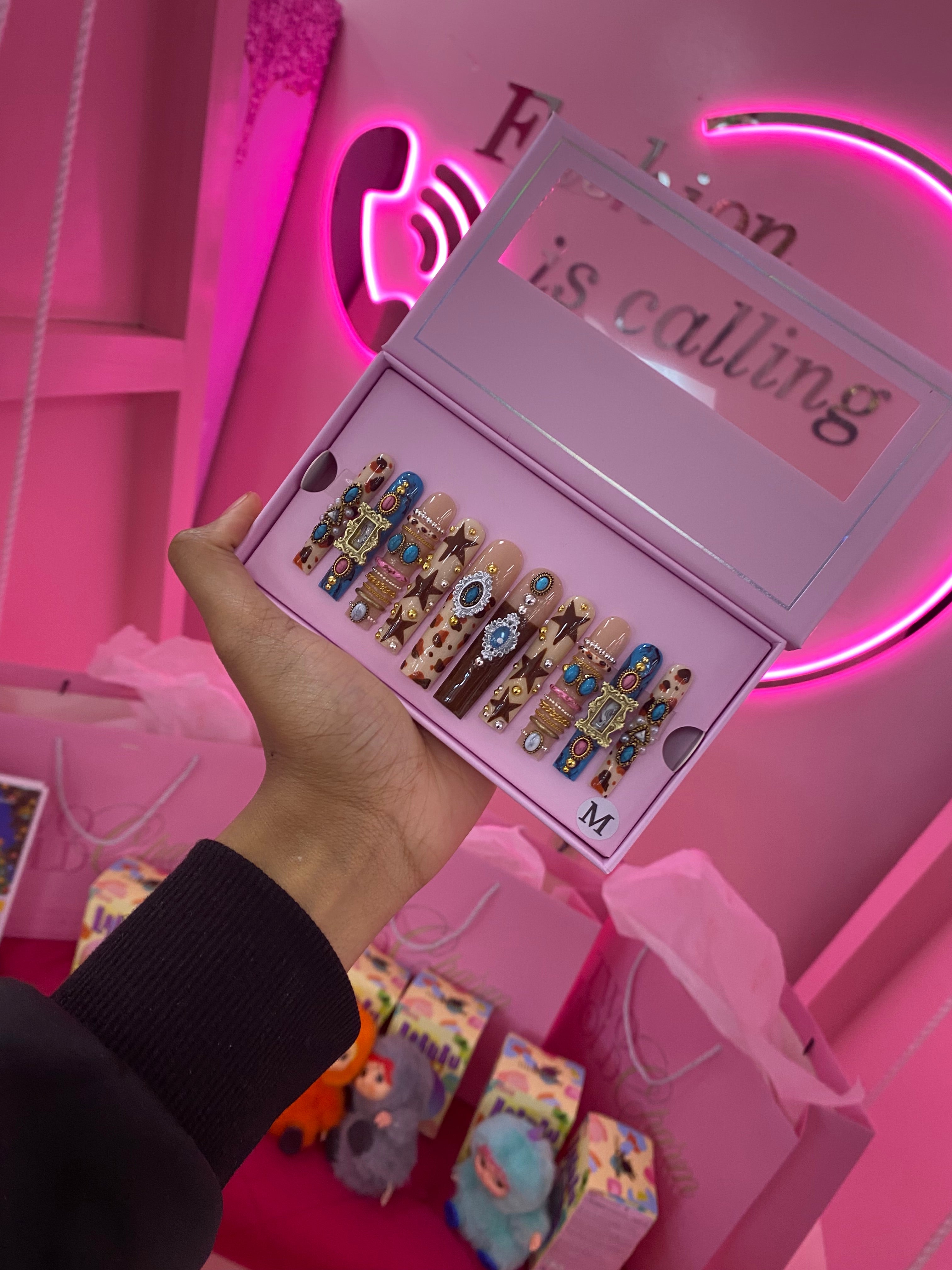 Custom Charmer Press On Nails