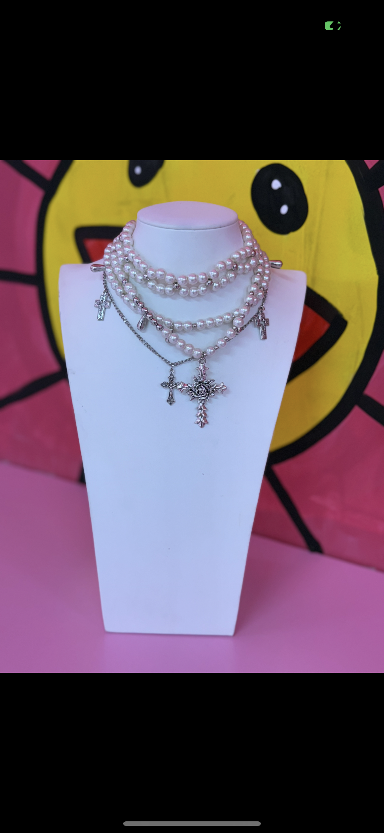 Clutch My Peals & Cross My Heart Necklace Set