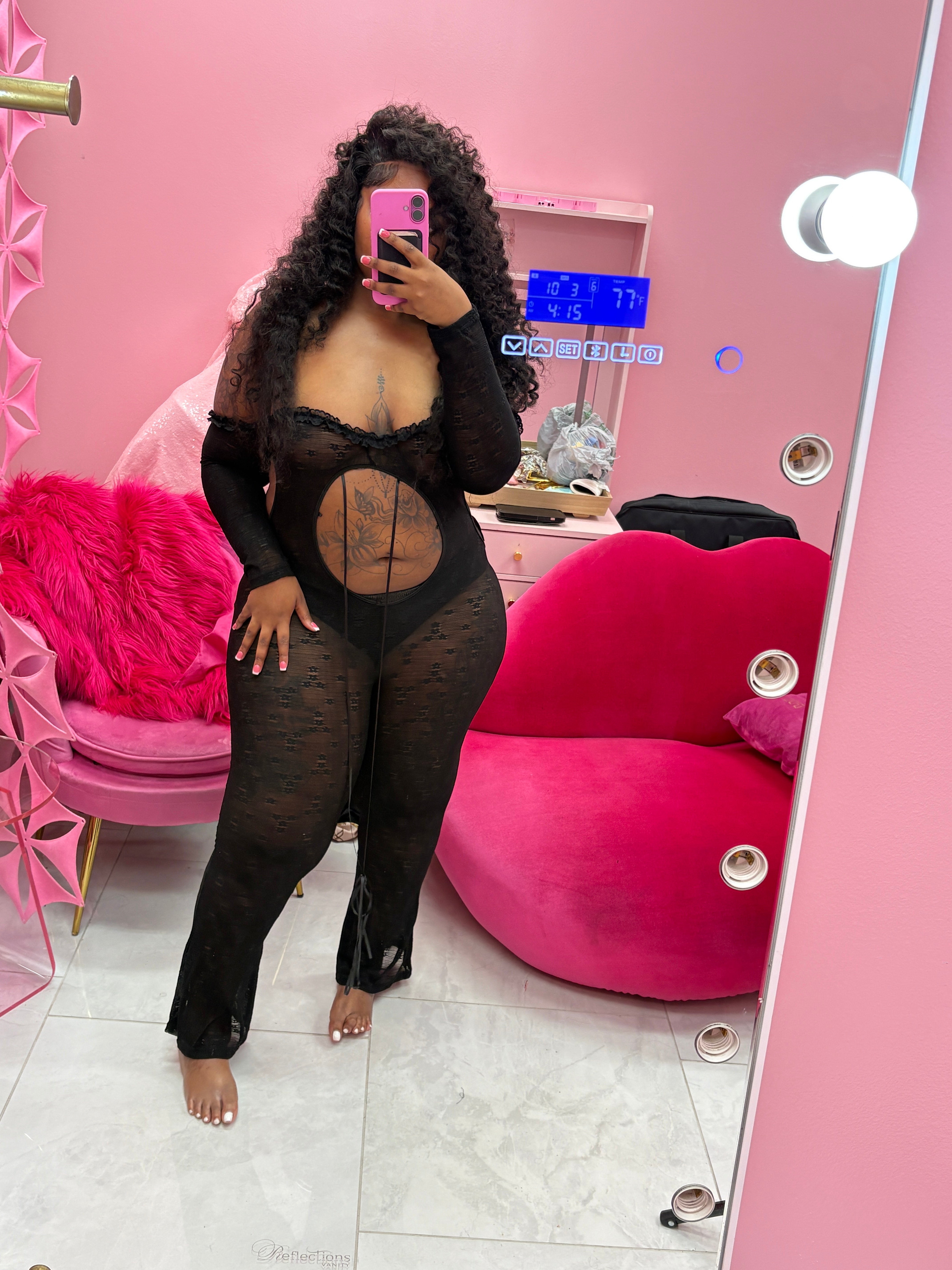 The Sexy Sheer ruffle Jumper