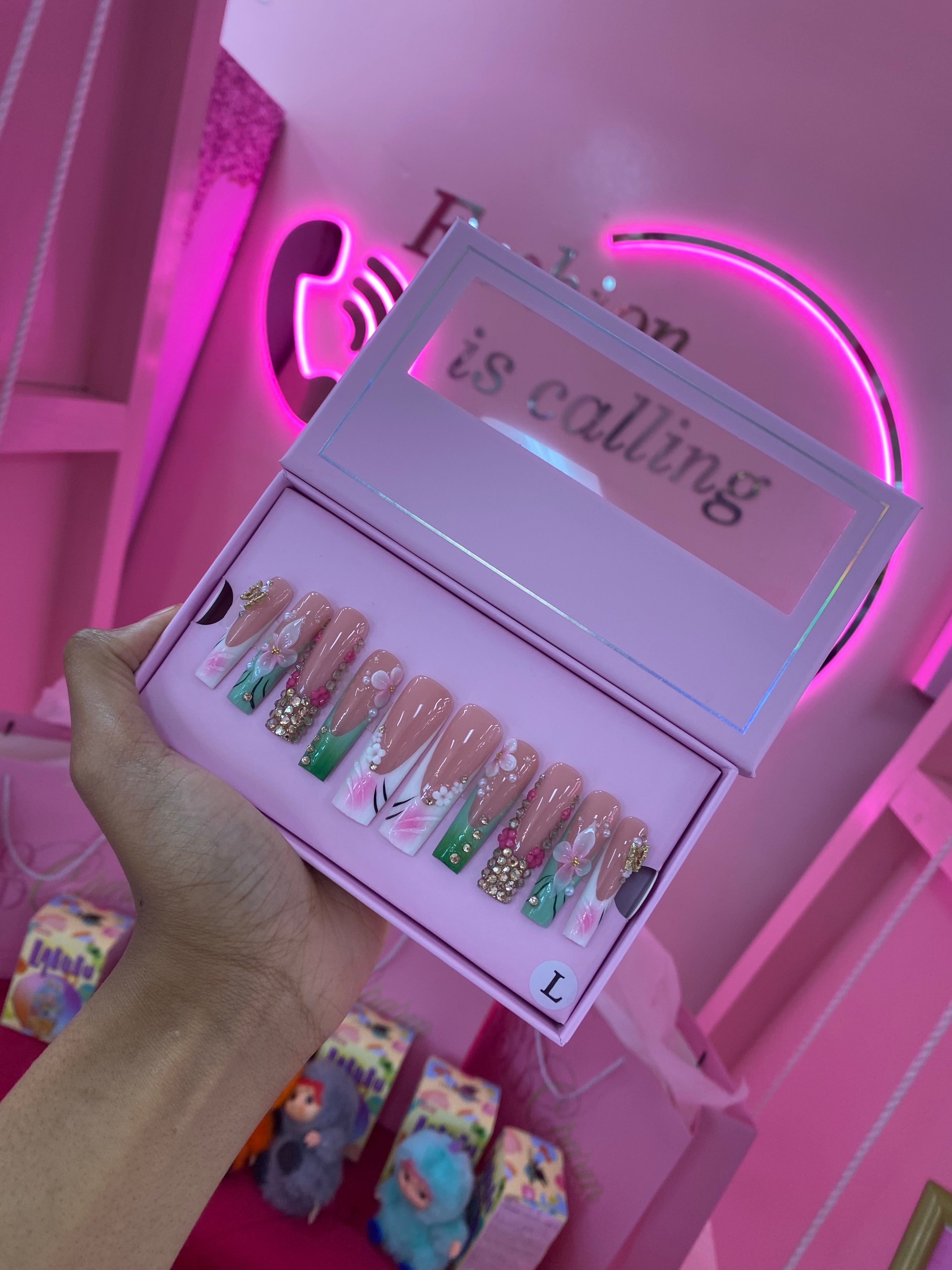 Custom Charmer Press On Nails