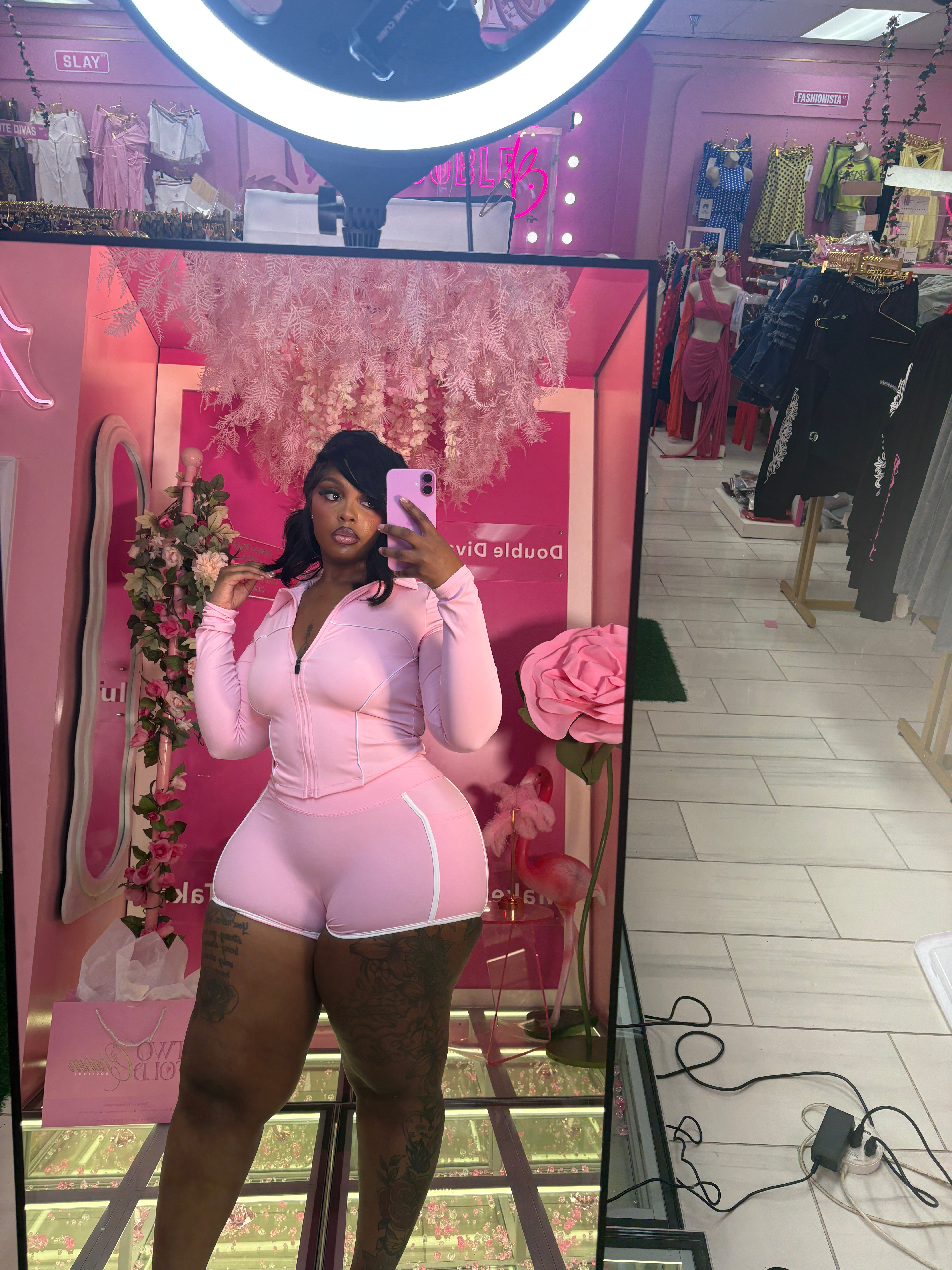 The Viral fitted Three piece lulu Short Set