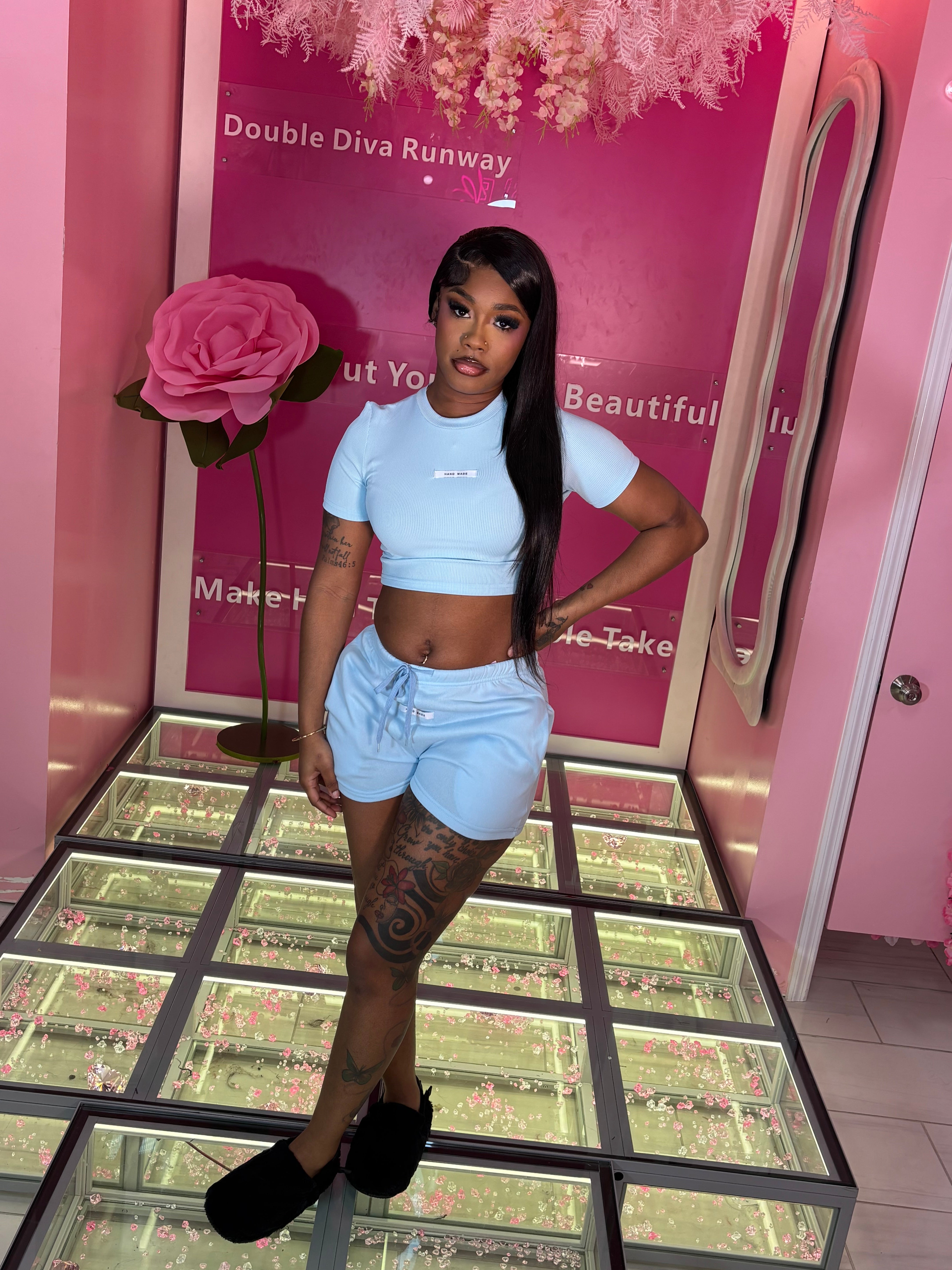 Hand Made Two Piece Short Set