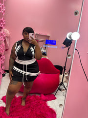 The Stripe Plus Skirt Set
