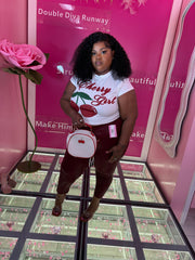 The Curvy Wild Cherry Tight Set