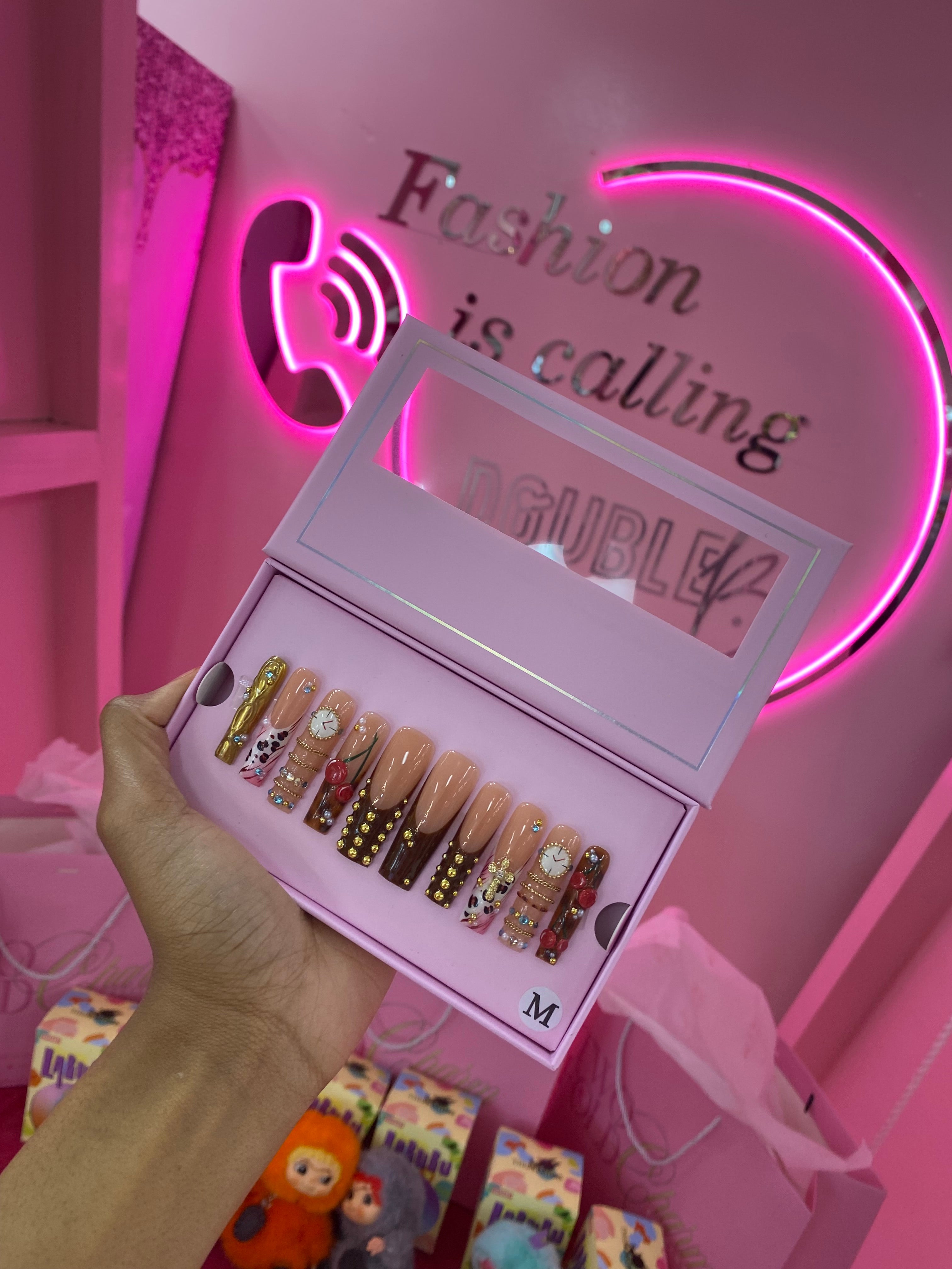 Custom Charmer Press On Nails