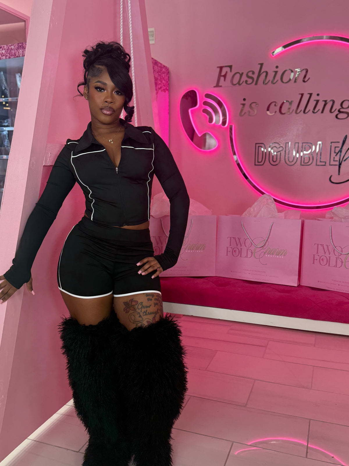 The Topper Jacket Short set