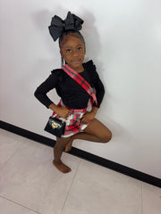 The Plaid Schoolgirl 2 Piece Kid Set