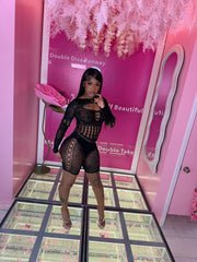 Miss Revel It All Mesh Poster Girl Jumper