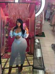 Give em the blues Three Piece Swimming suit