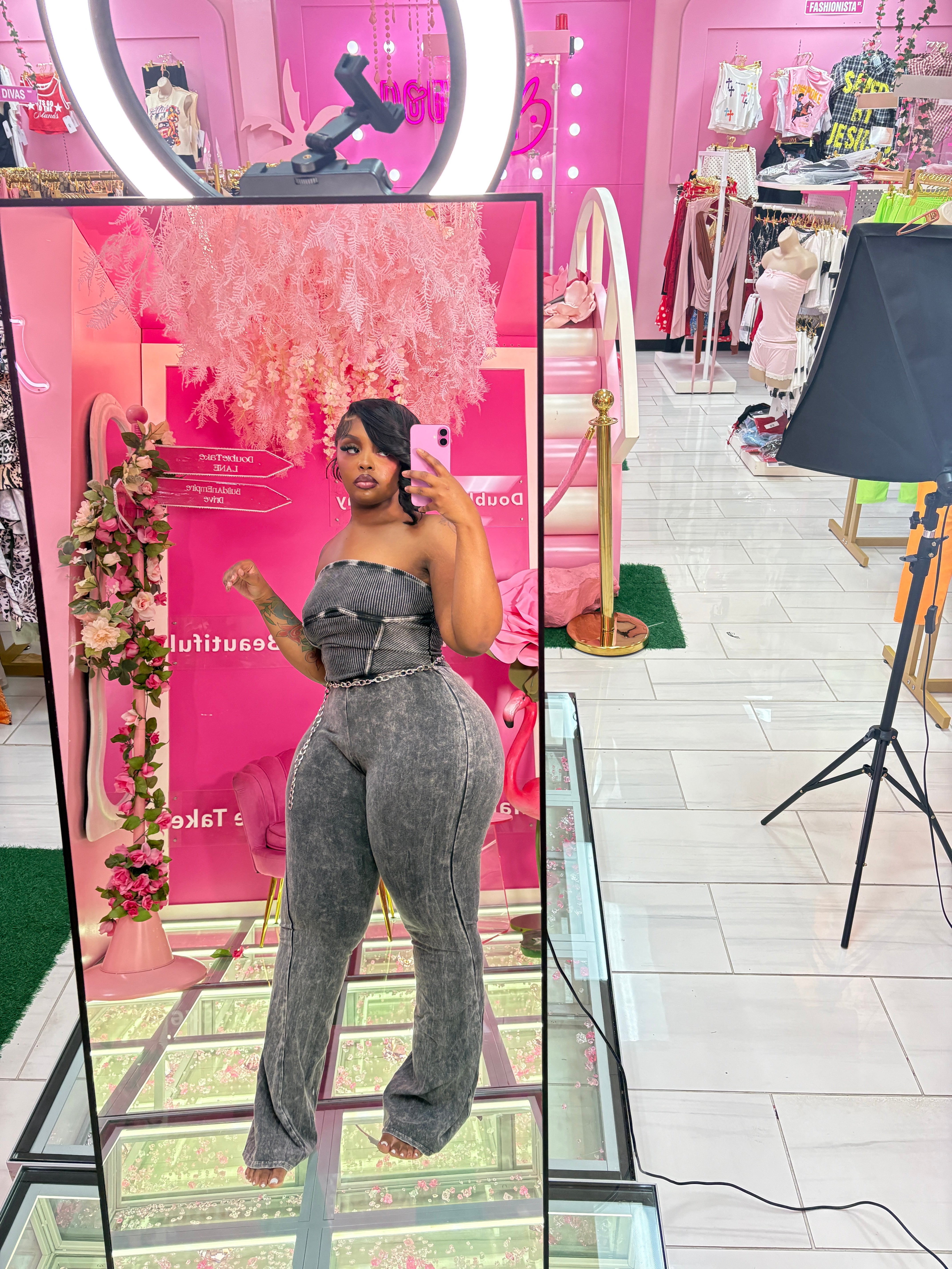 Stonewash Fitted Romper