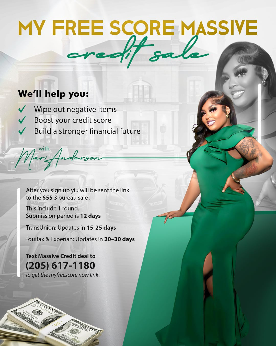 The Myfreescore credit Sale only