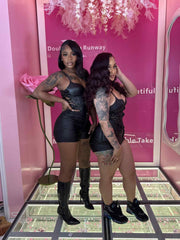 The Lacey Leather Corset