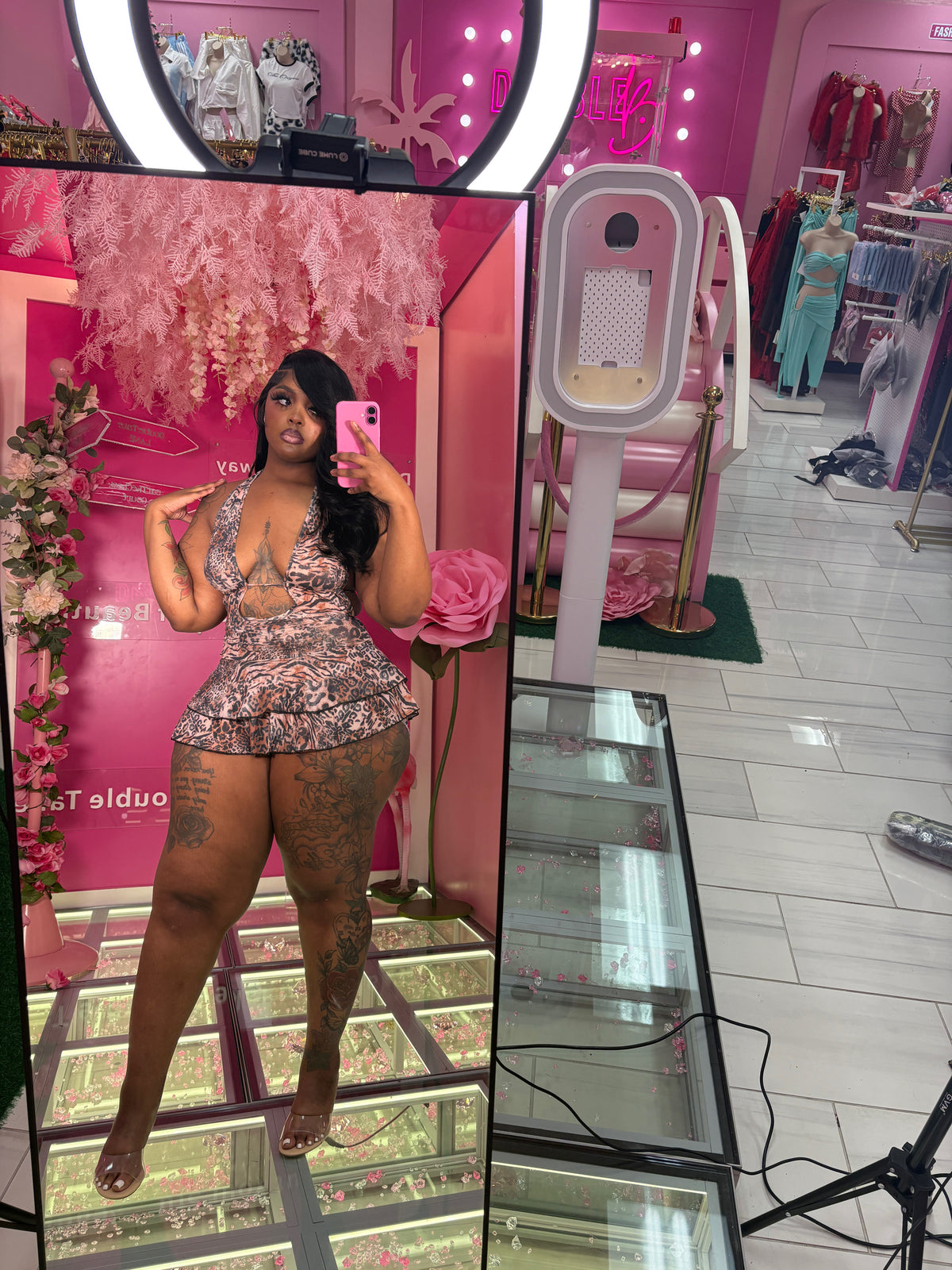 The Cheetah Girl Skort Dress Romper