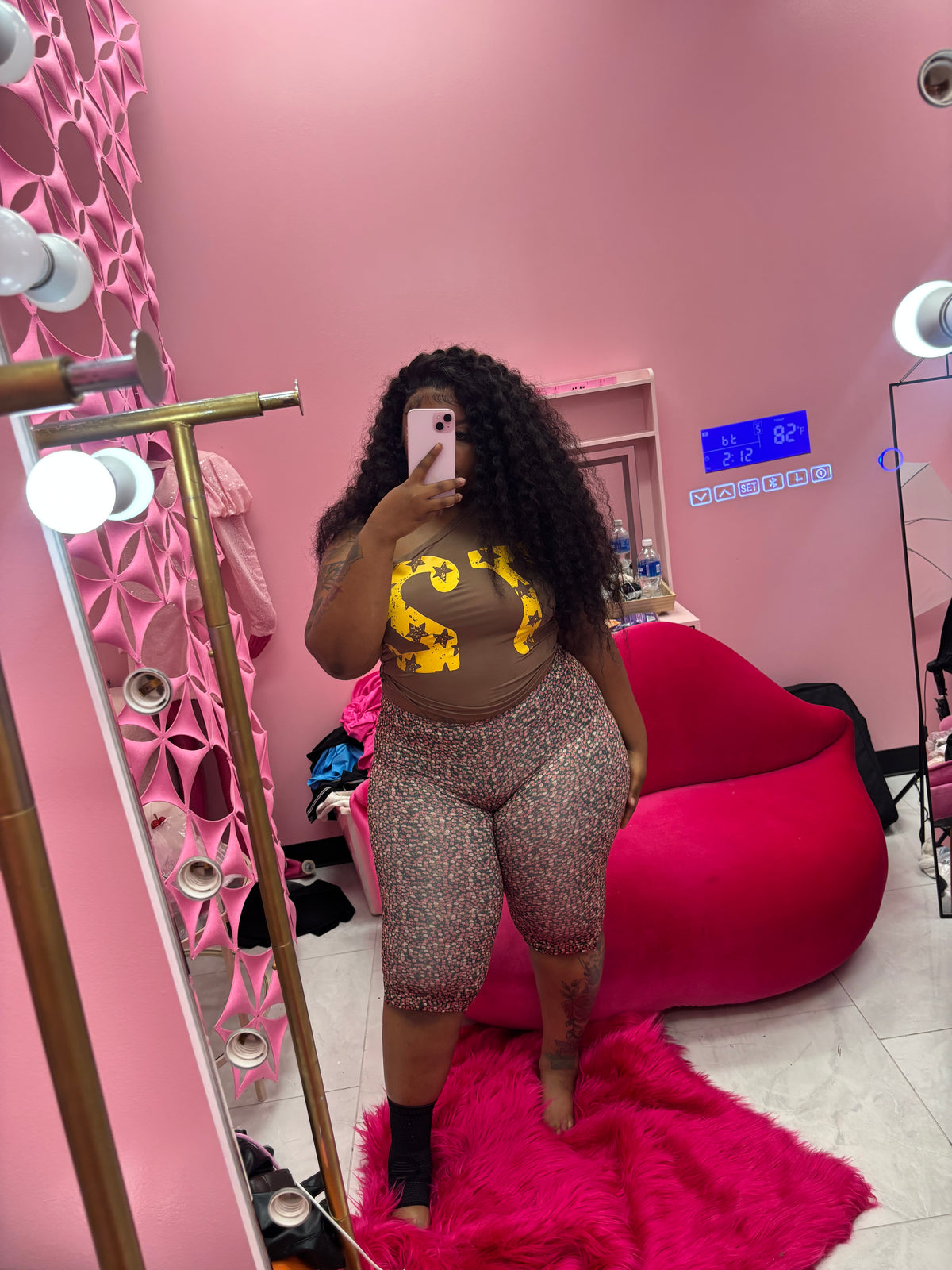 The Nude flower girl tight set