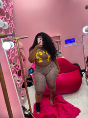 The Nude flower girl tight set