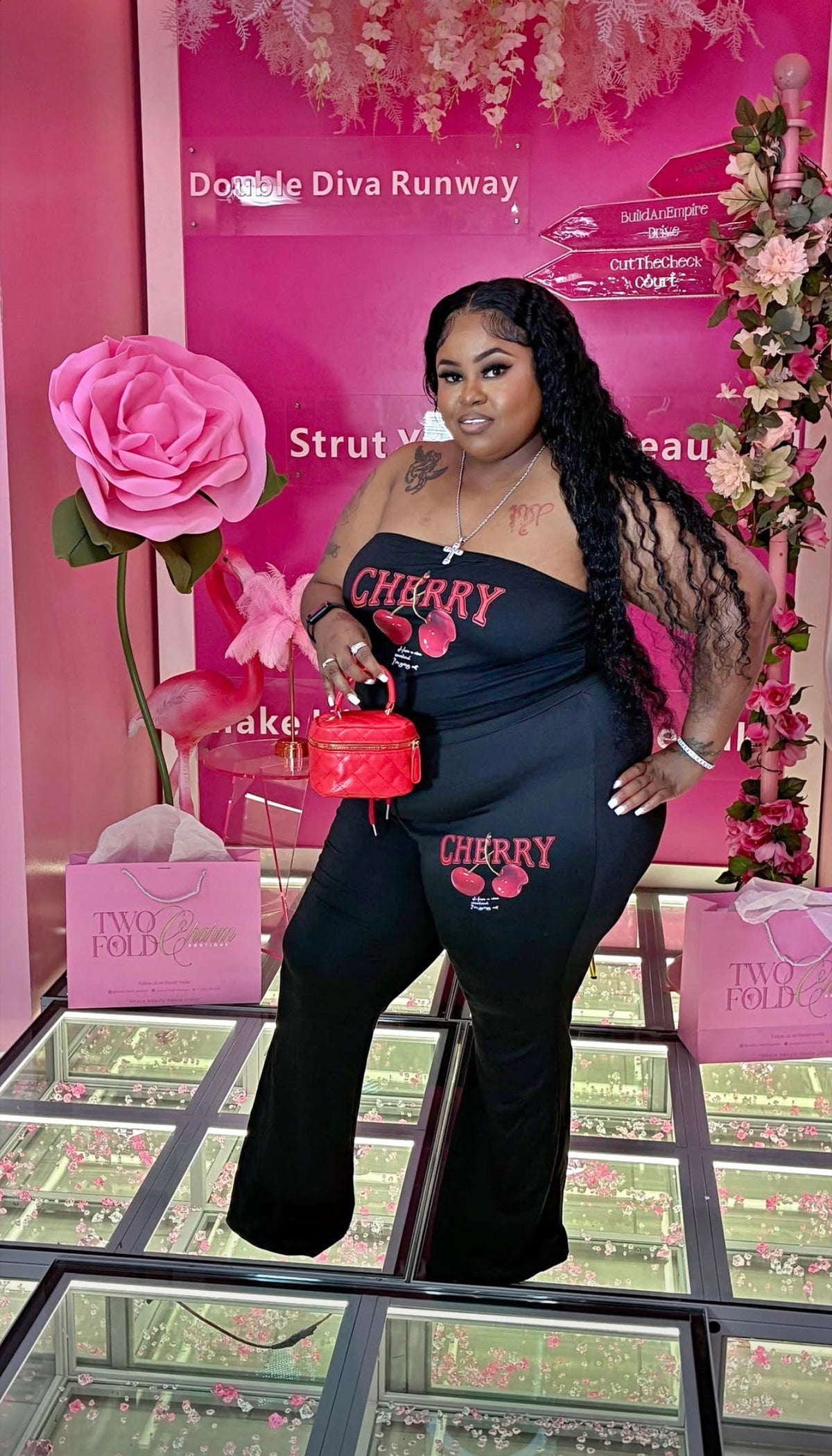 Cherry Pop Plus Pants Set
