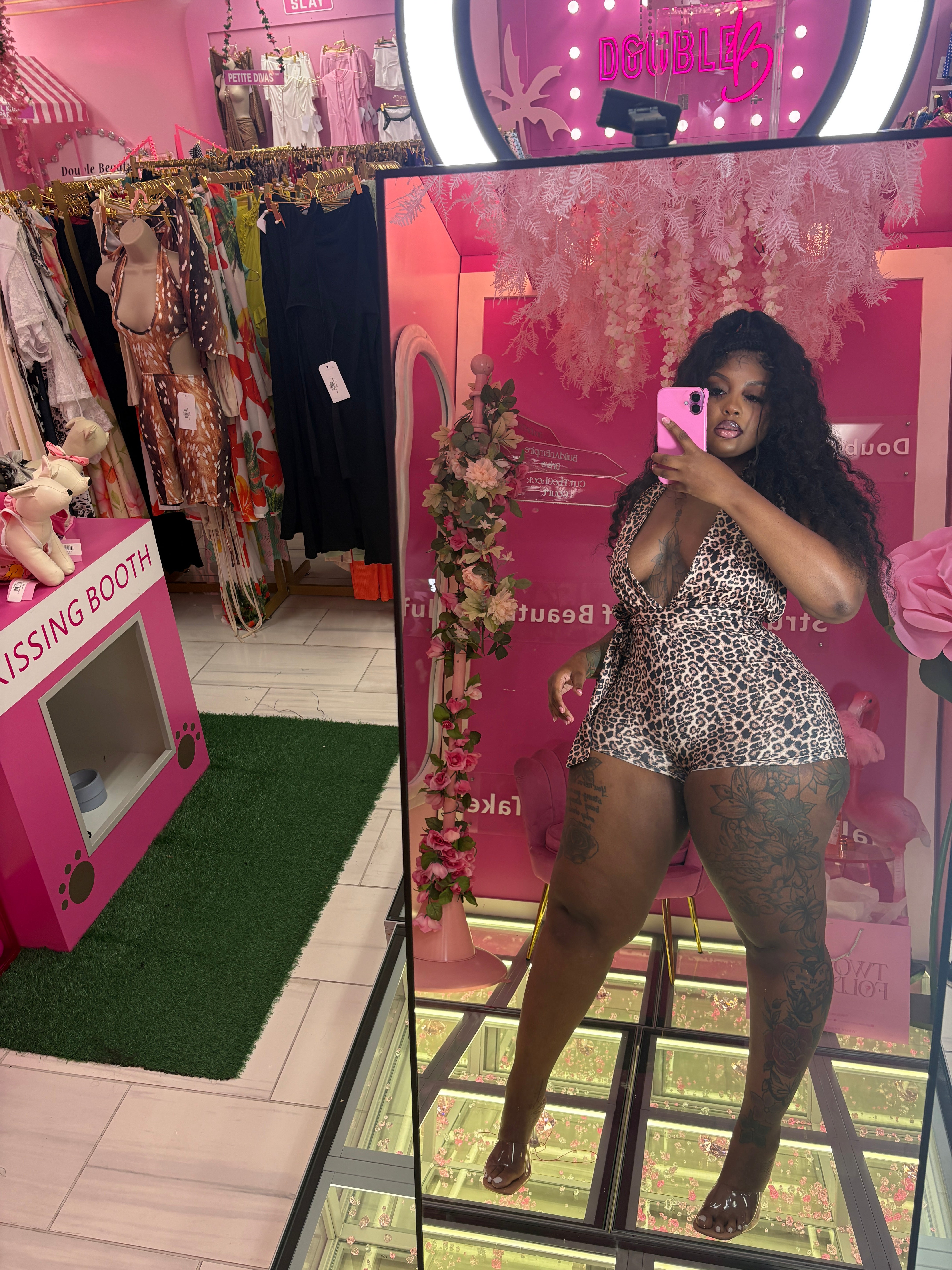 The Hot Girl Cheetah Romper