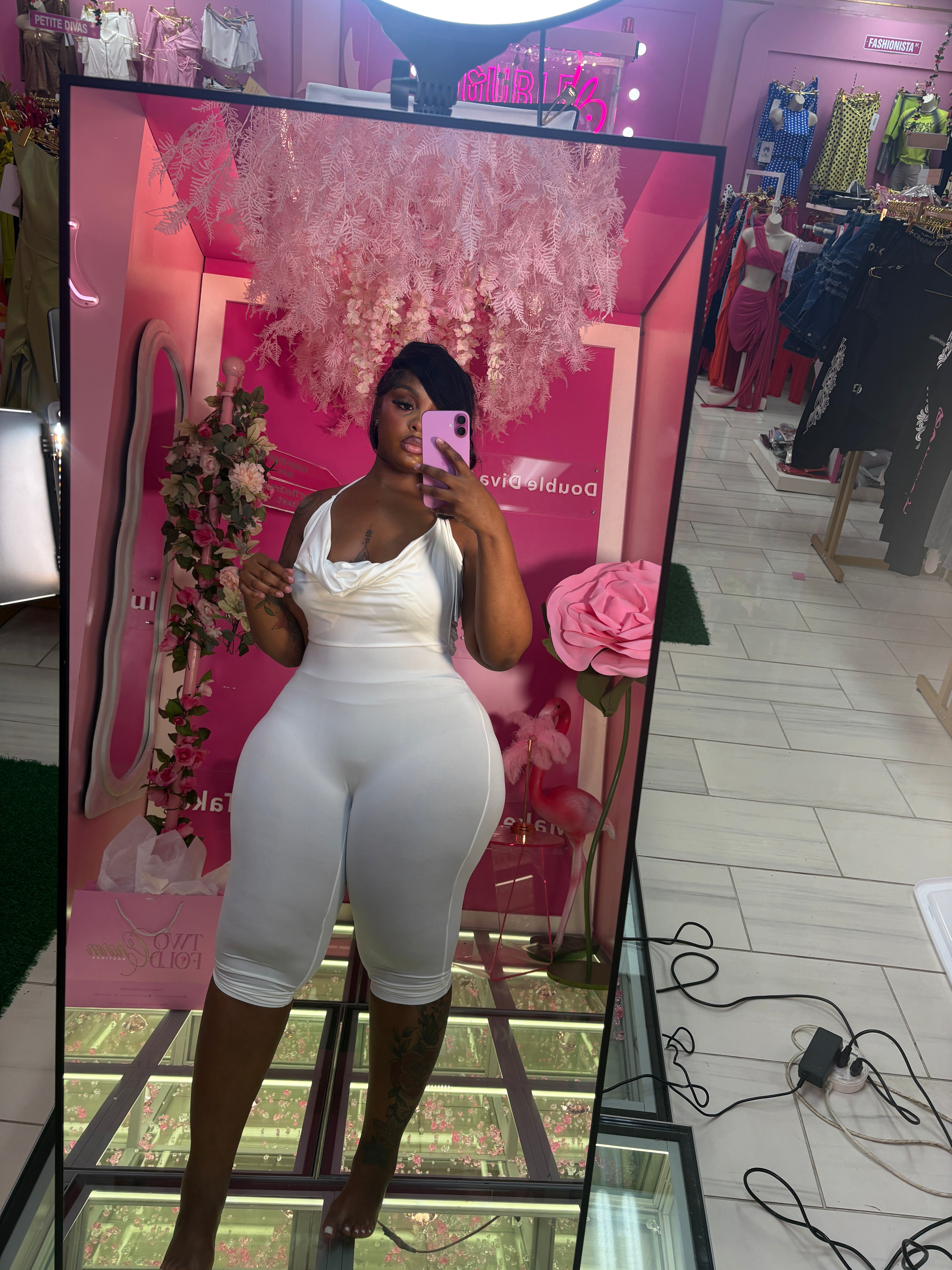The Goddess Back Out Romper