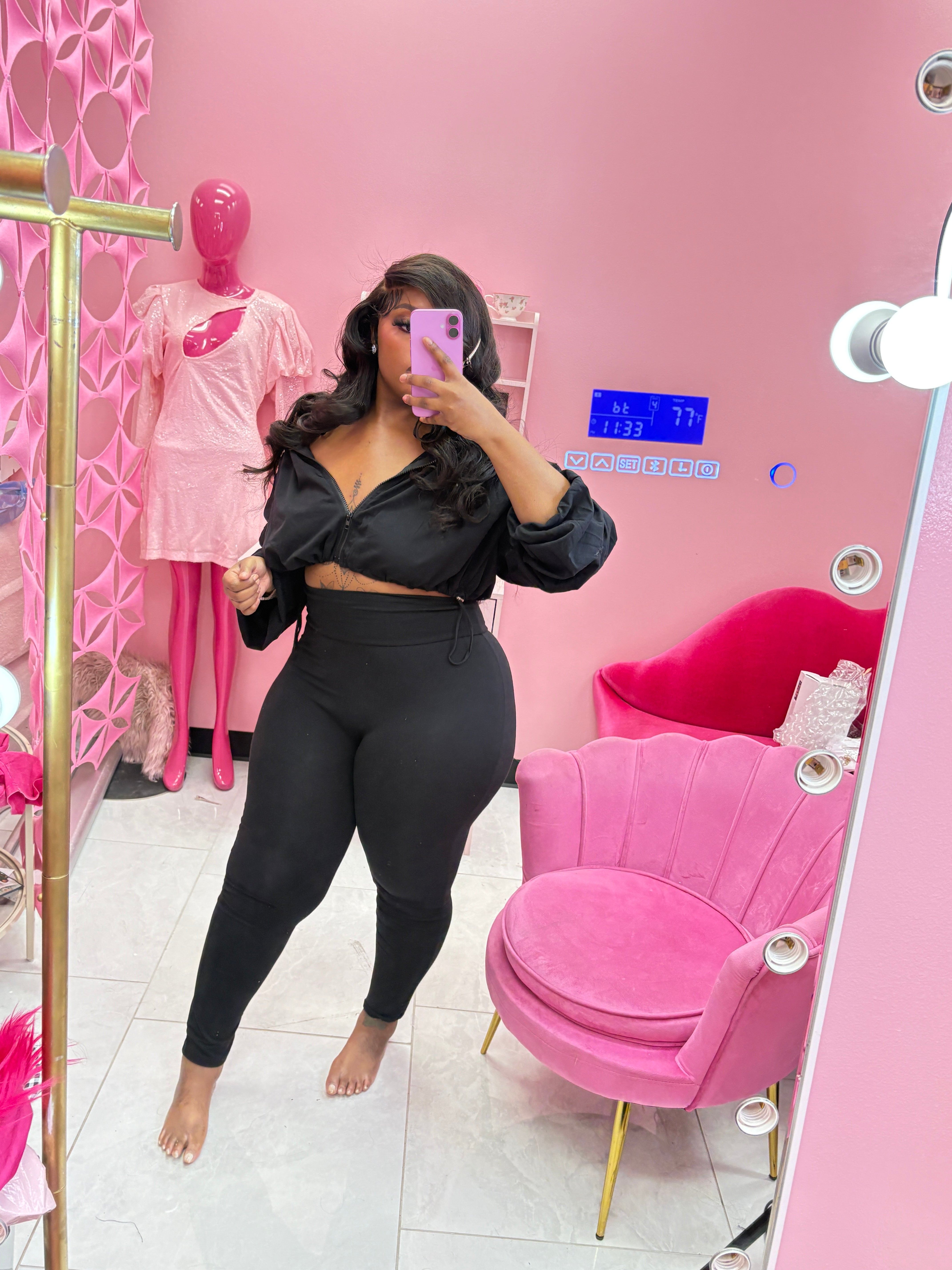 The chill vibes Jacket Set