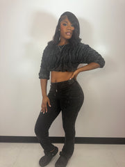 The Scrunchy Fitted Pants Set