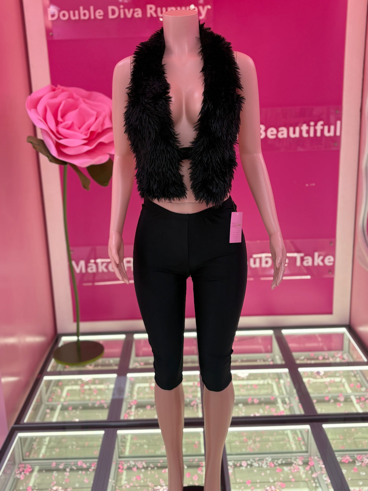 The Classy Fur Pants Set
