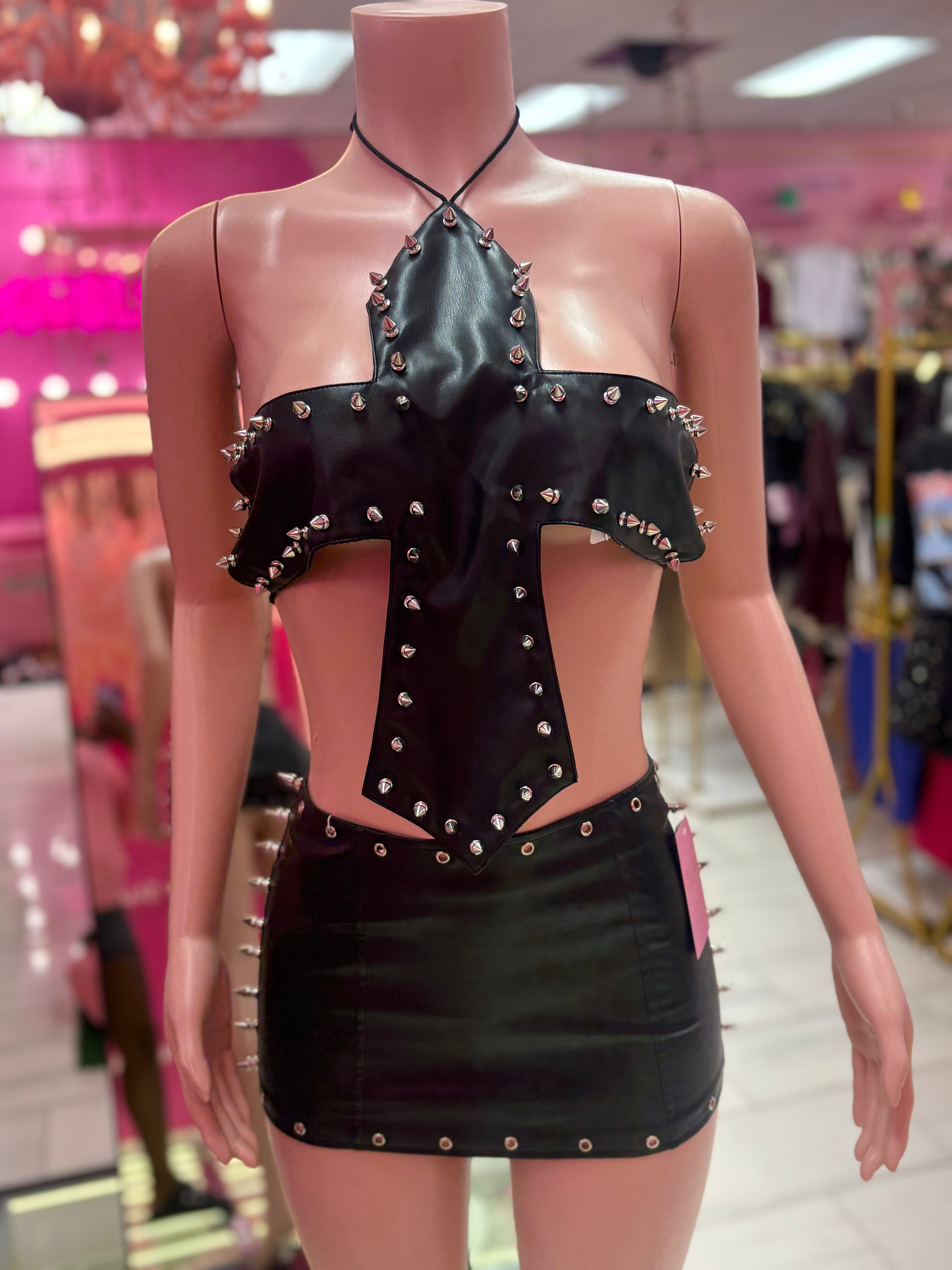 The Spiked Cross Top