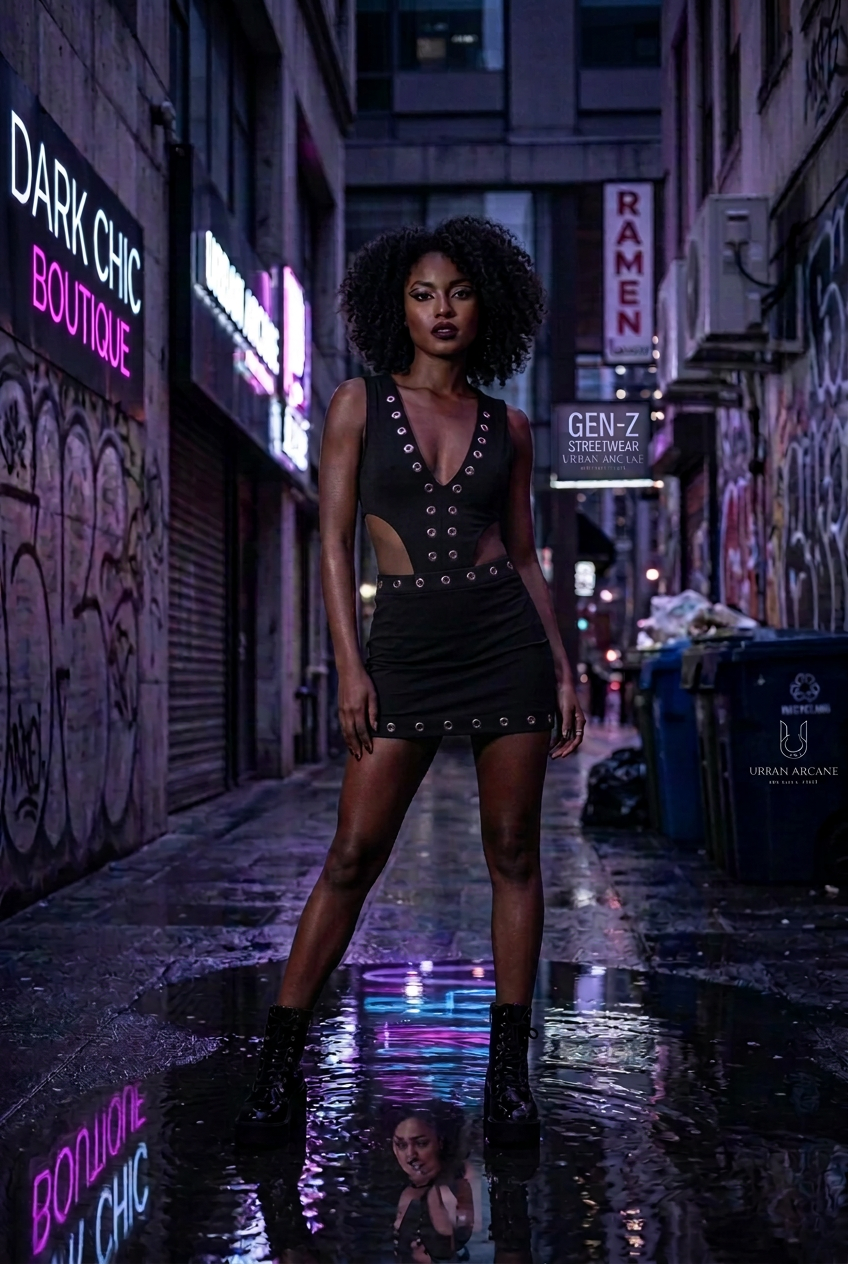 Midnight Temptation Skirt Set