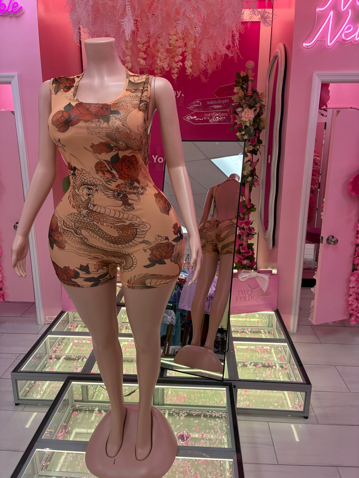 The Golden Dragon Romper