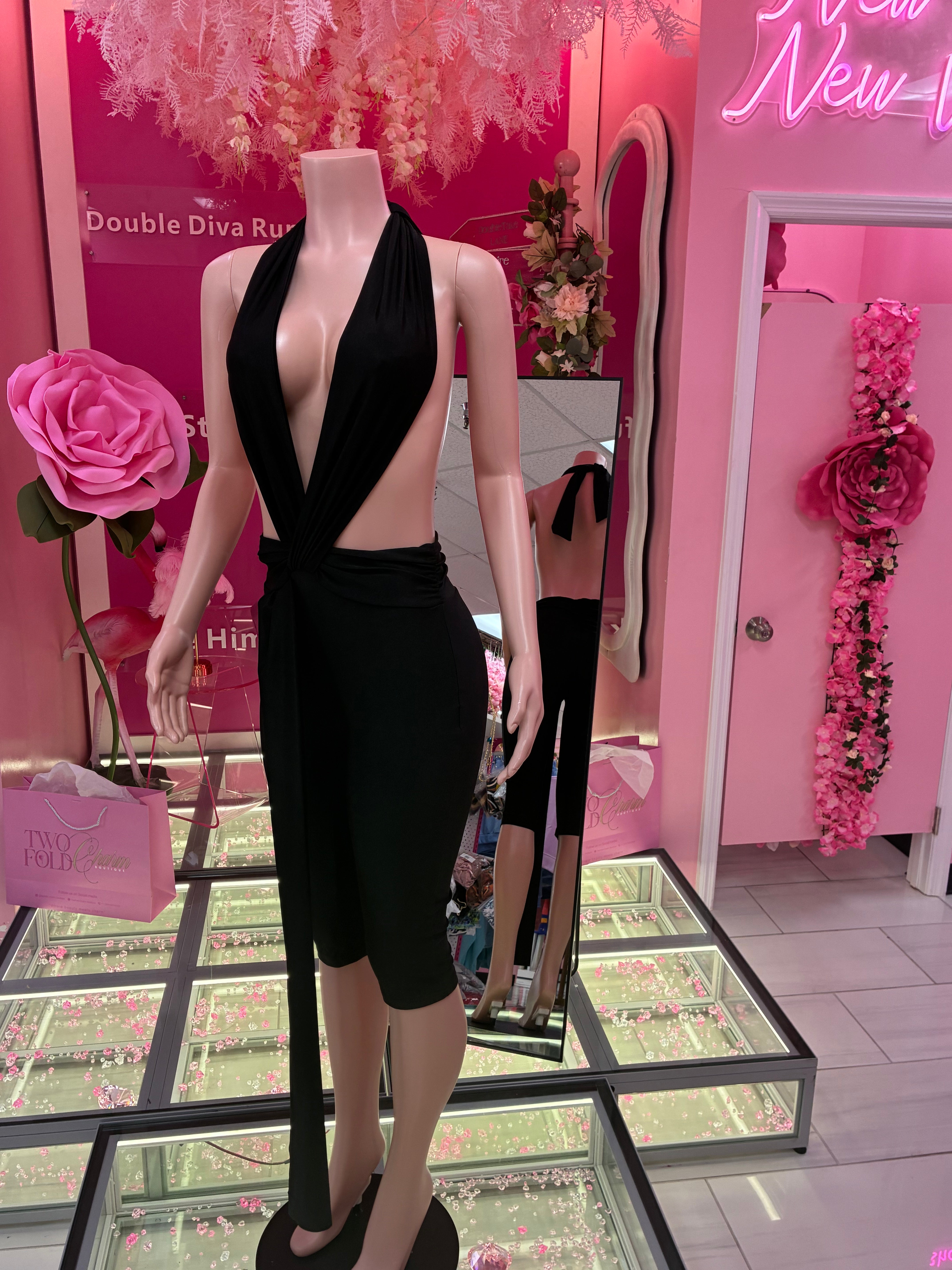 Miss Outside Capri Backless Jumper