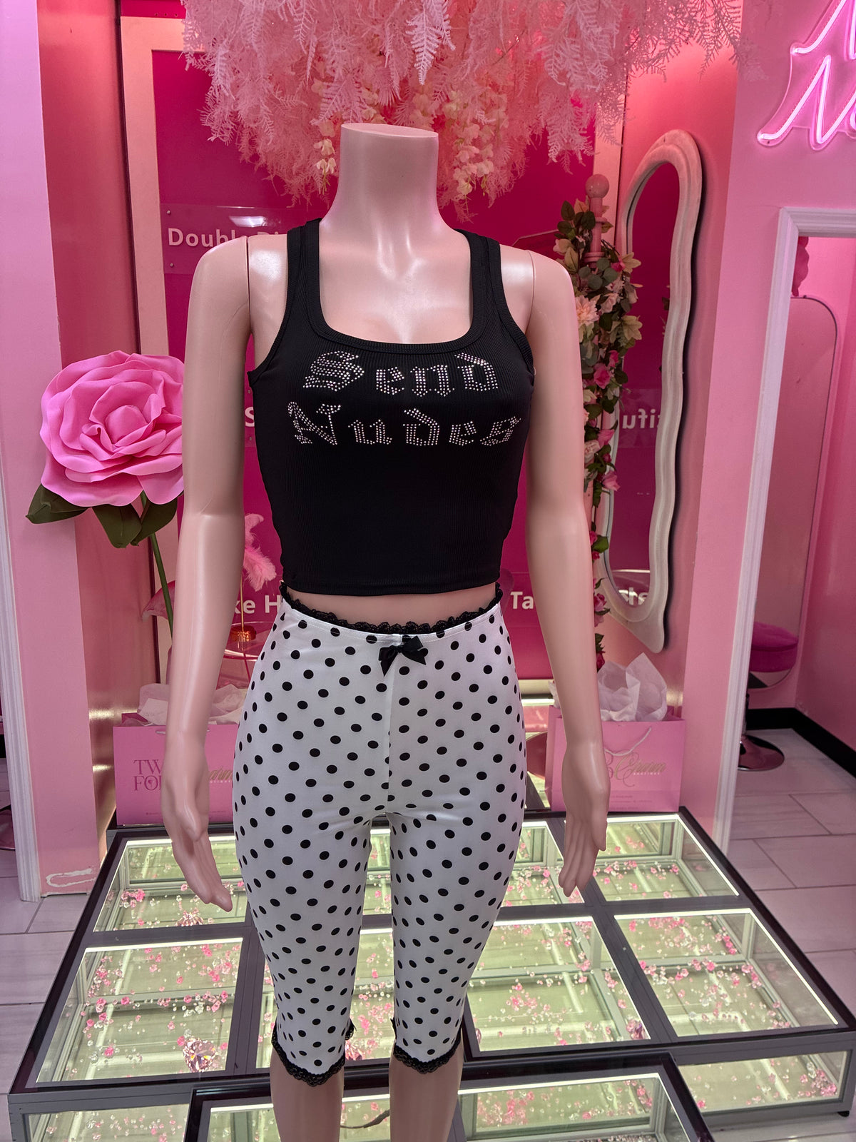 Sweetheart Polka Dot Capris