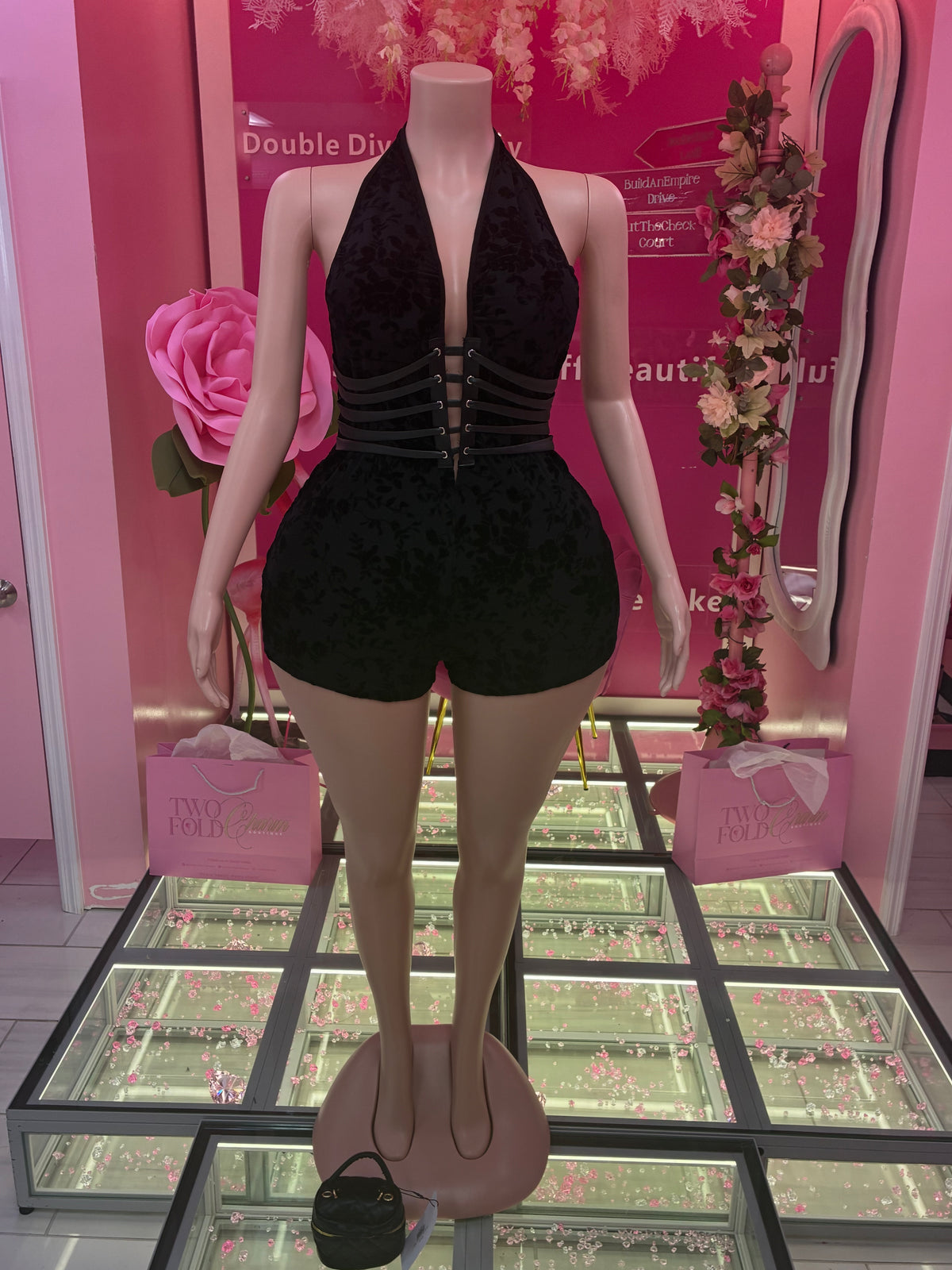 The Midnight Back Out Romper plus