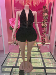 The Midnight Back Out Romper plus