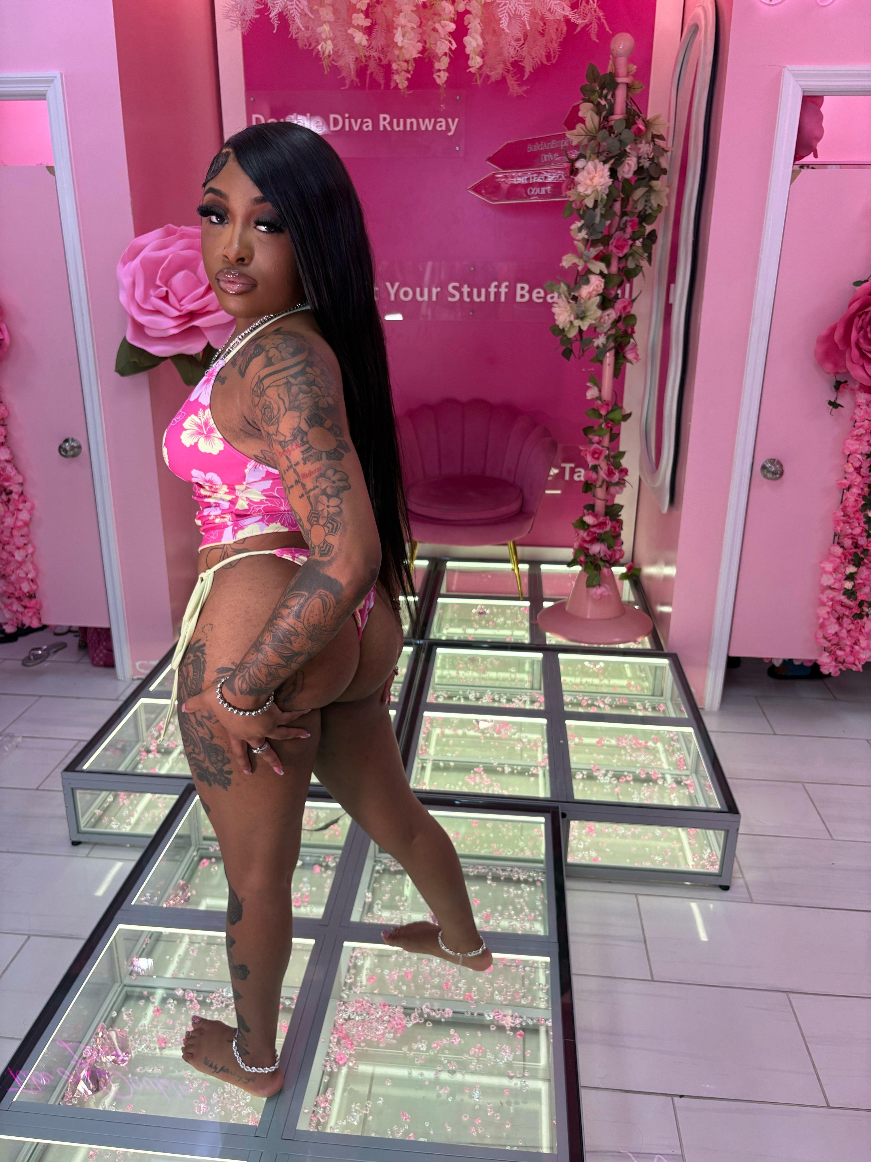 Pink Hibiscus Swimsuit