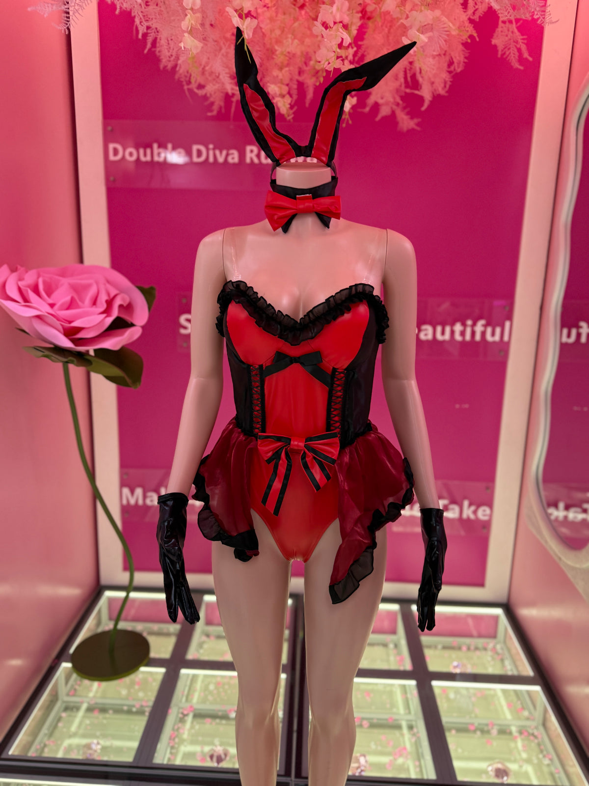 Roulette Ruffle Bunny Costume